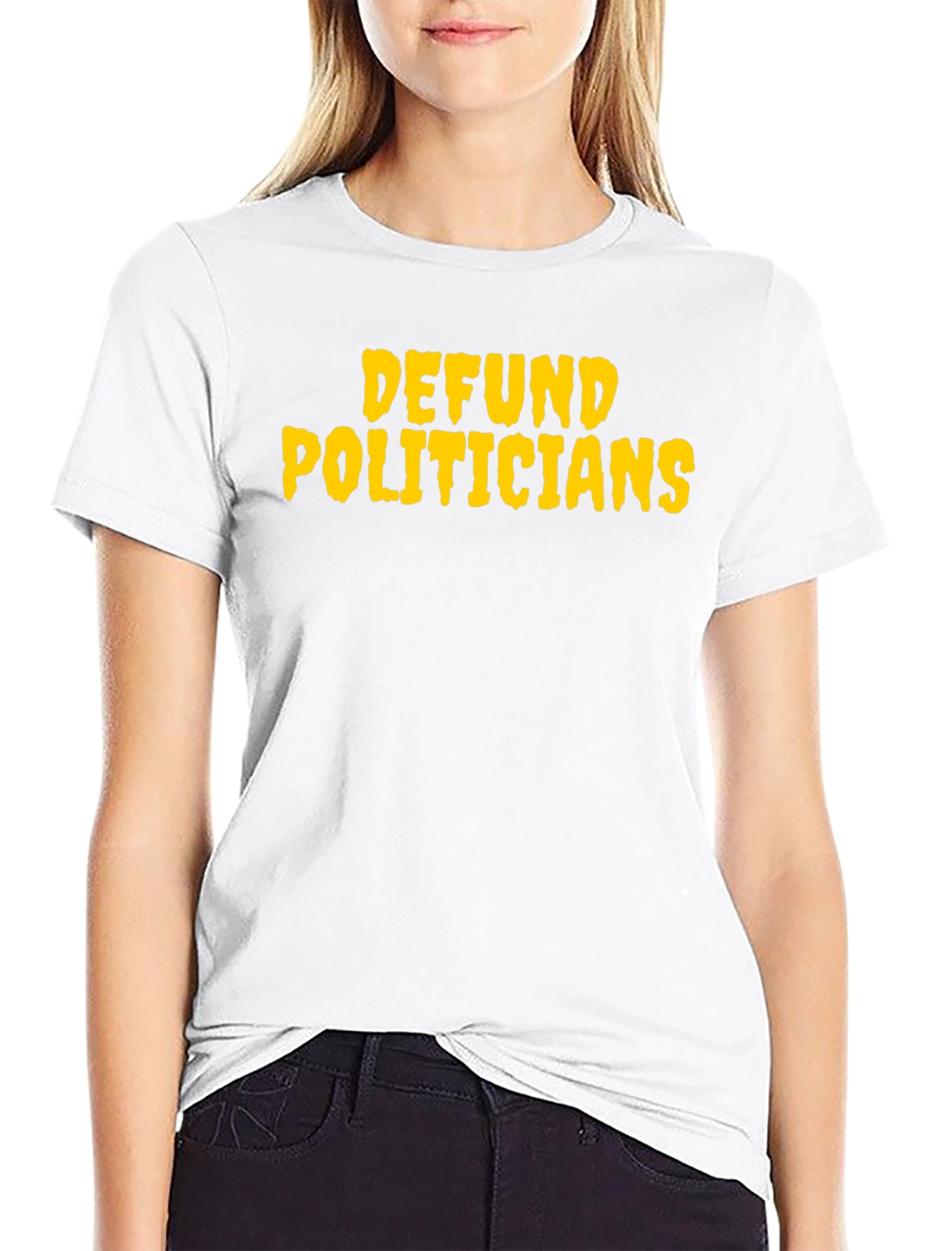 Defund Politicians Graphic T-Shirt