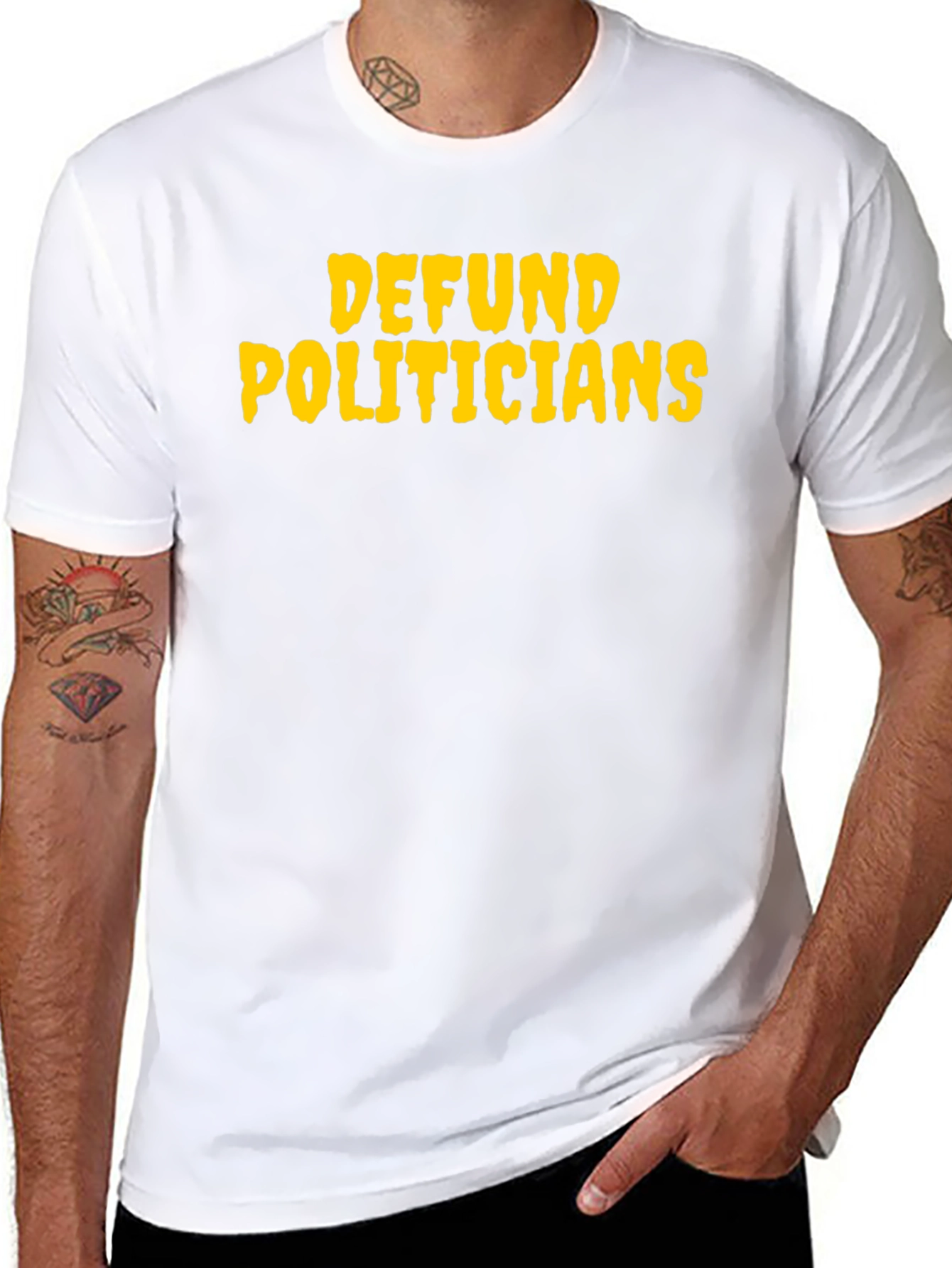 Defund Politicians Graphic T-Shirt