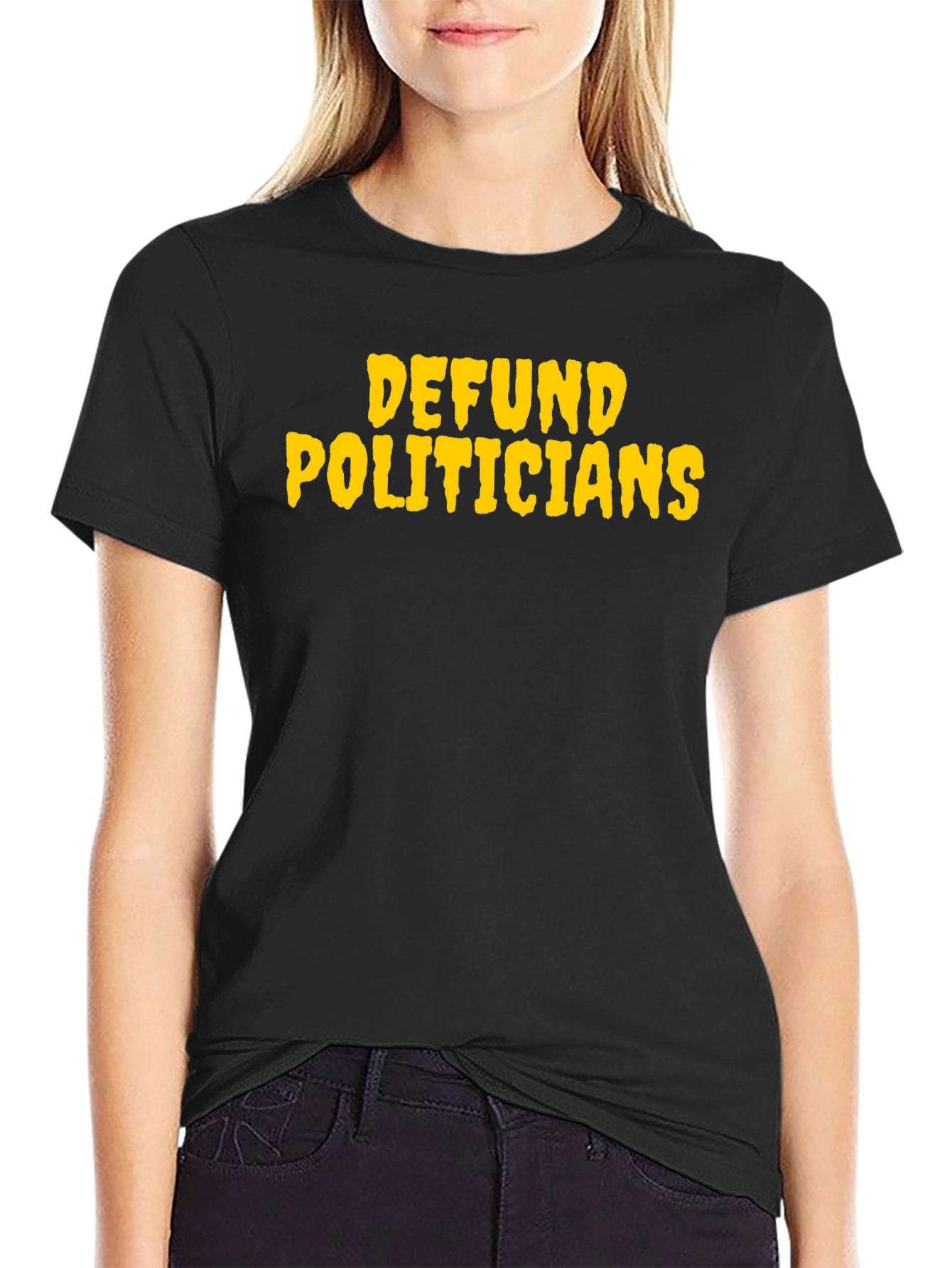 Defund Politicians Graphic T-Shirt