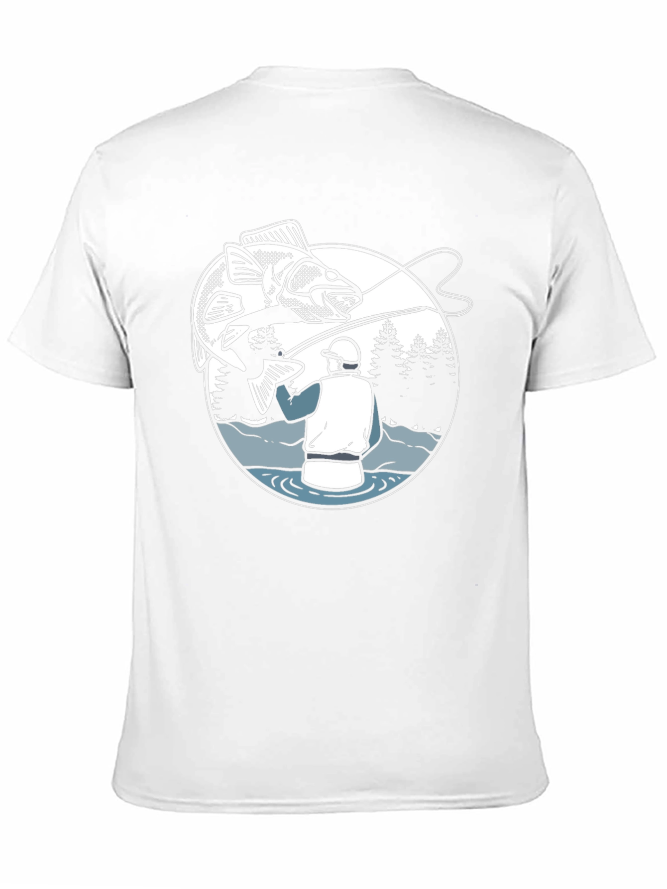 Fishing Graphic T-Shirt - Angler Design Tee