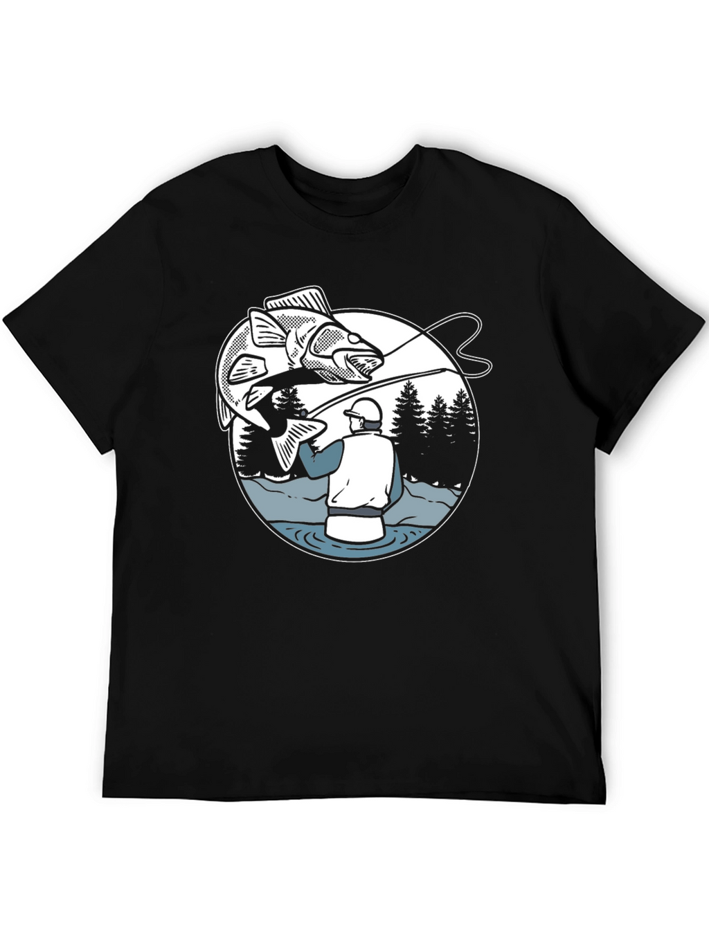 Fishing Graphic T-Shirt - Angler Design Tee