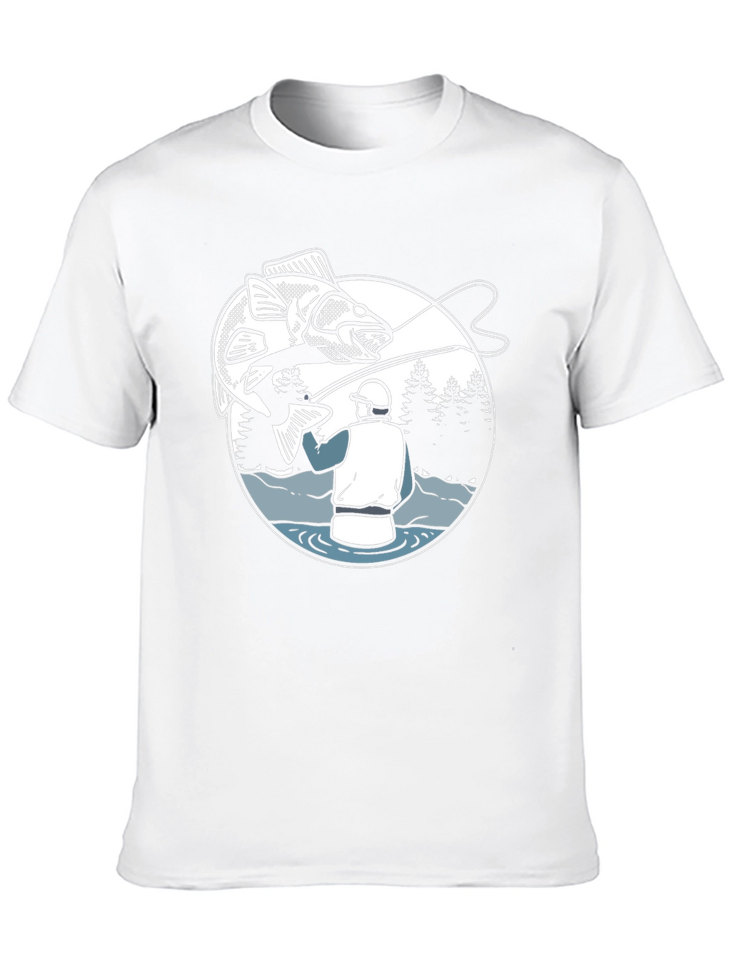Fishing Graphic T-Shirt - Angler Design Tee