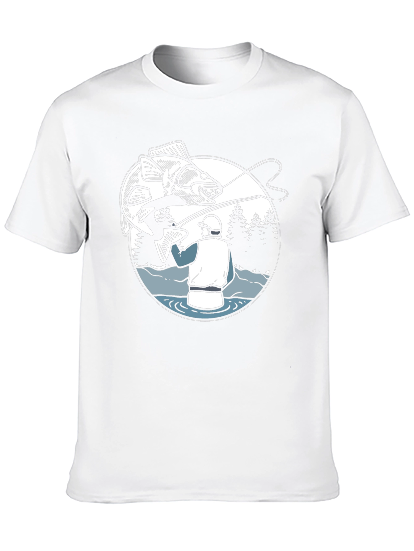 Fishing Graphic T-Shirt - Angler Design Tee
