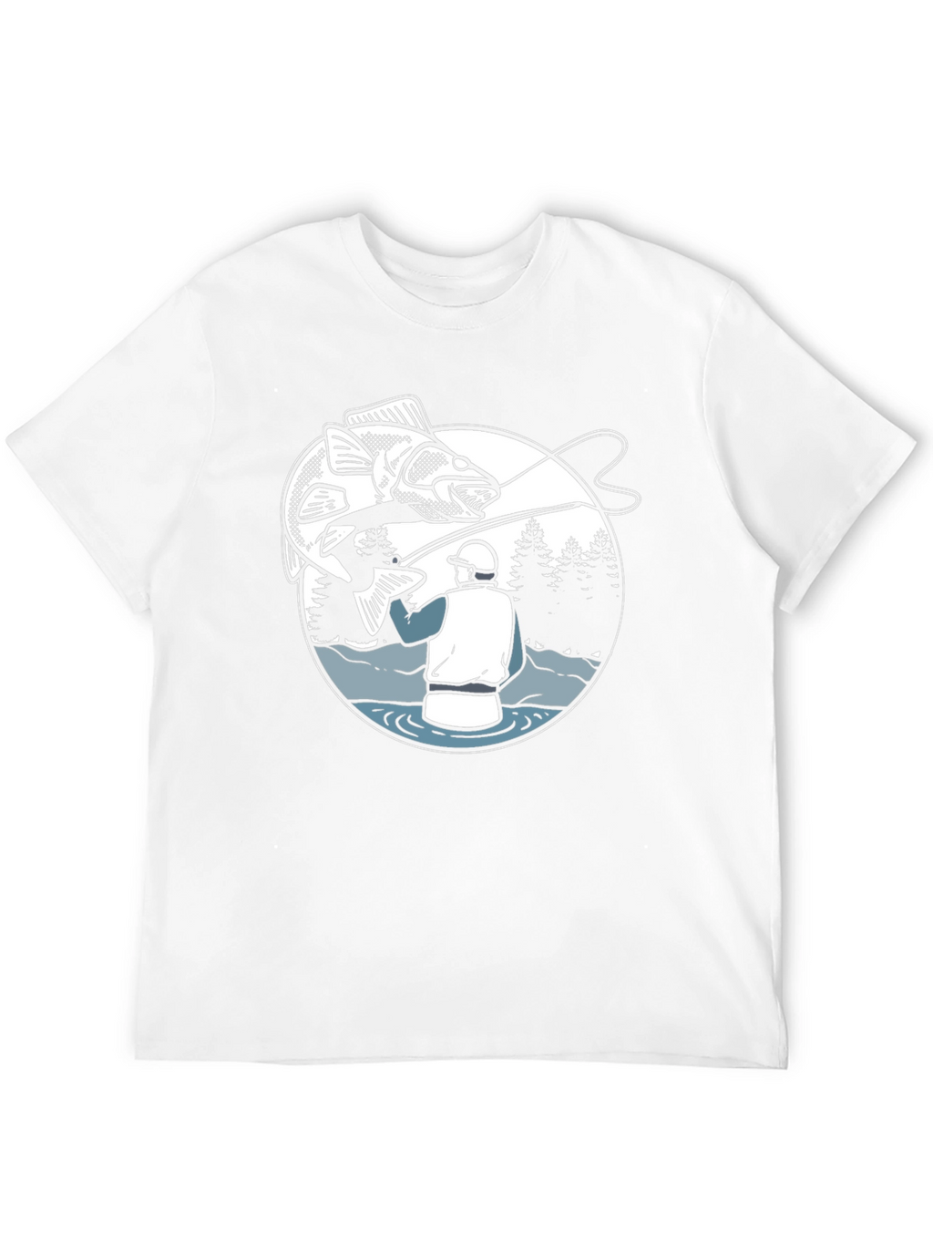 Fishing Graphic T-Shirt - Angler Design Tee