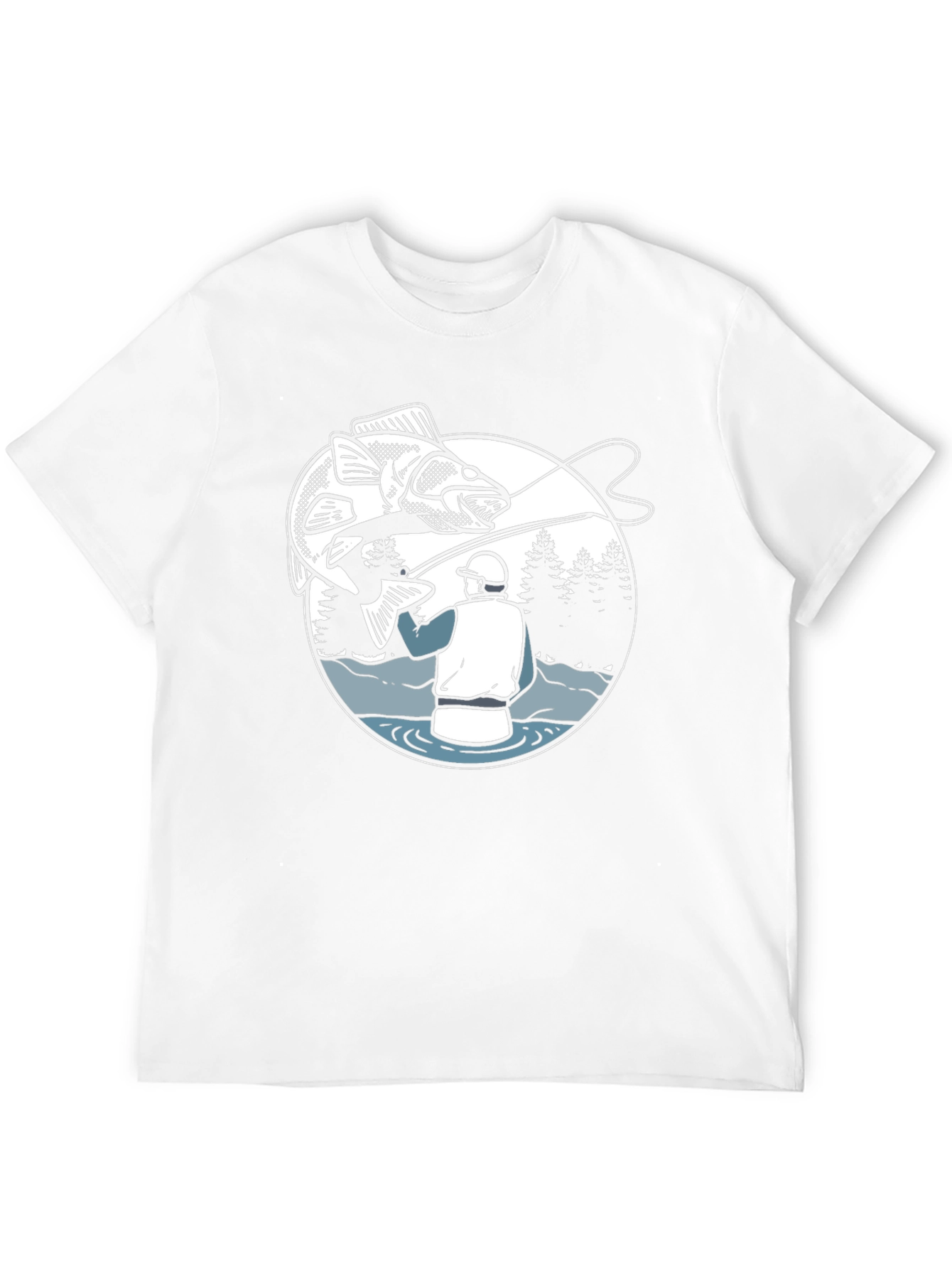 Fishing Graphic T-Shirt - Angler Design Tee