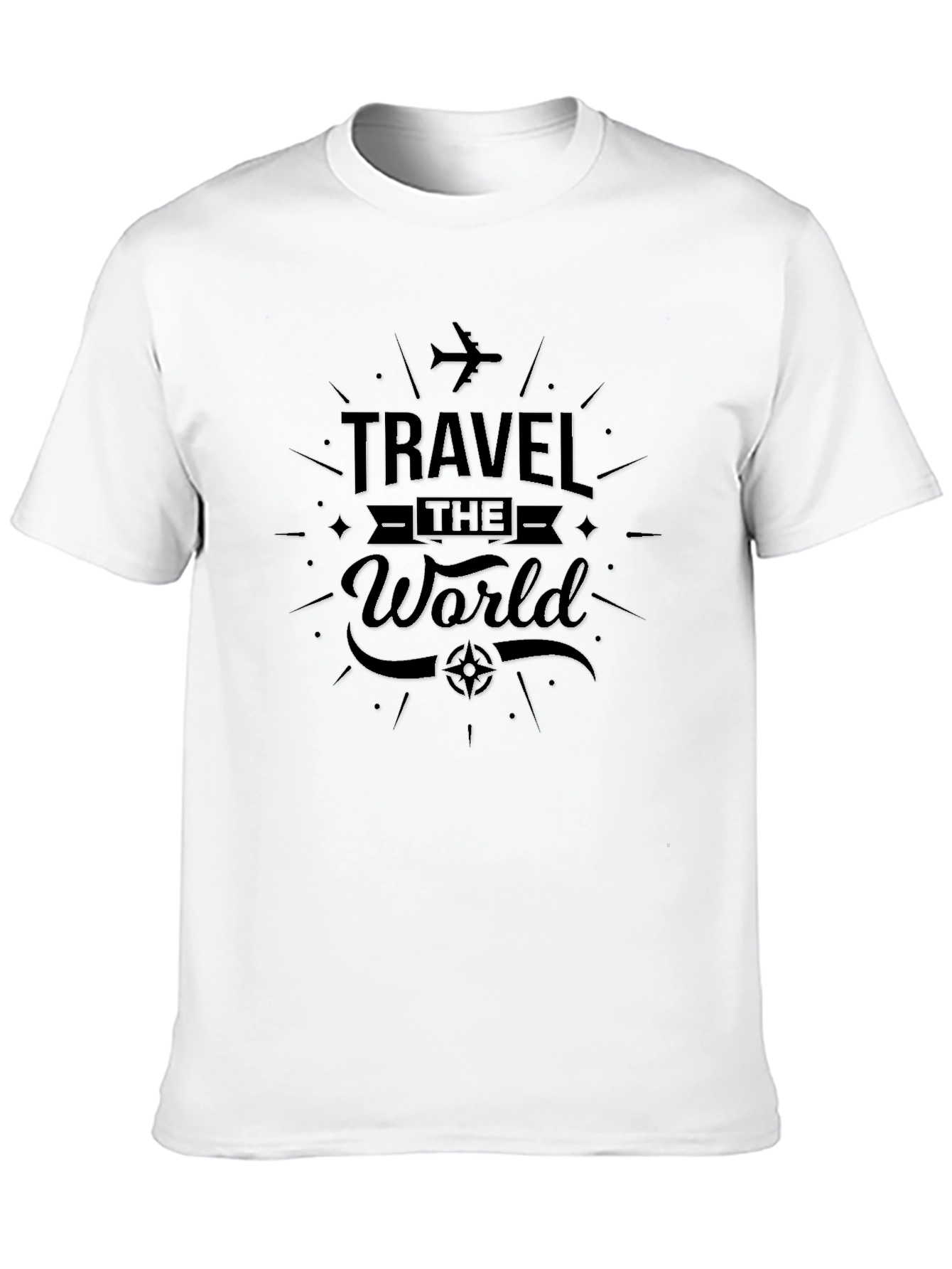 Travel The World Black T-Shirt