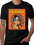 Keep Calm & Relax Like Buddha Graphic T-Shirt
