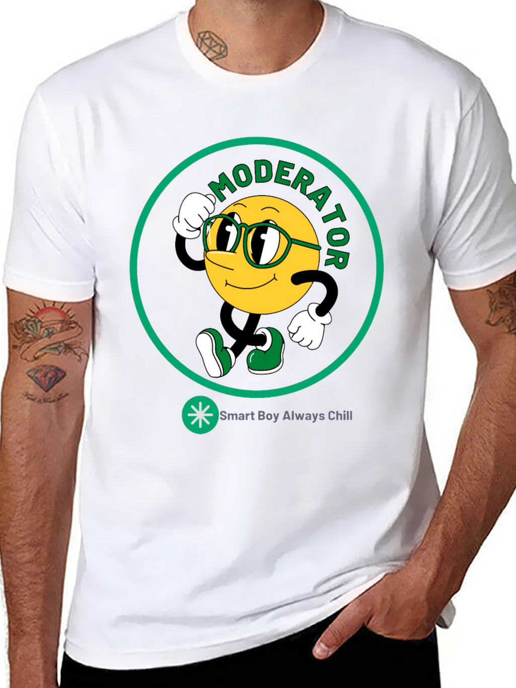 Moderator Smart Boy Always Chill Graphic T-Shirt
