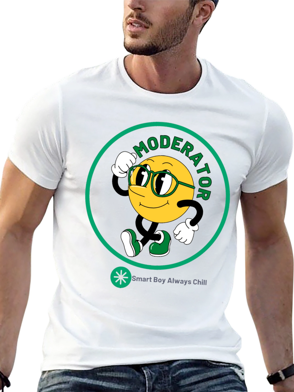 Moderator Smart Boy Always Chill Graphic T-Shirt