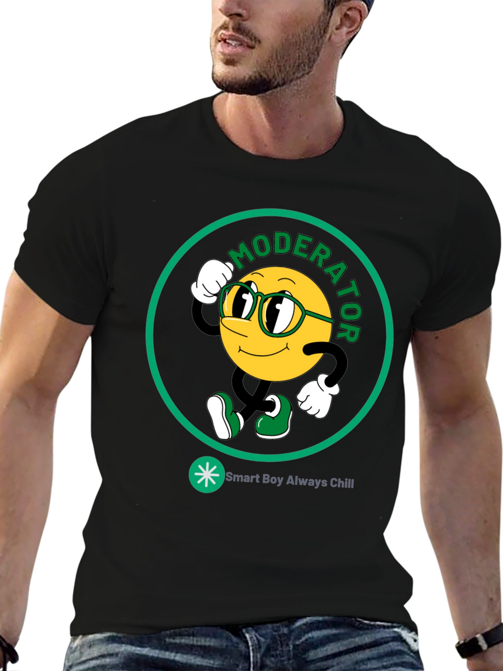 Moderator Smart Boy Always Chill Graphic T-Shirt
