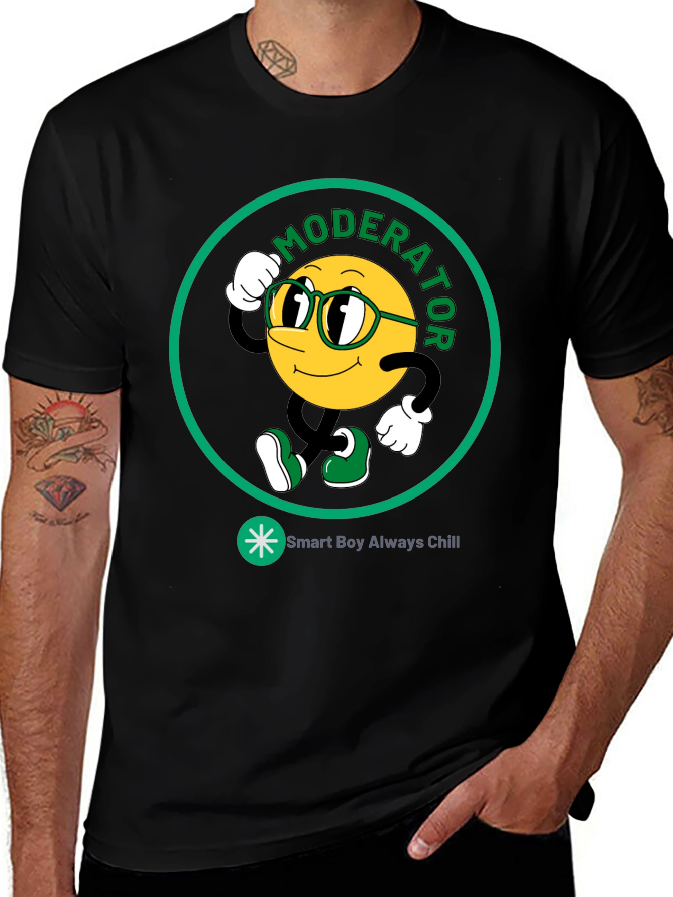 Moderator Smart Boy Always Chill Graphic T-Shirt