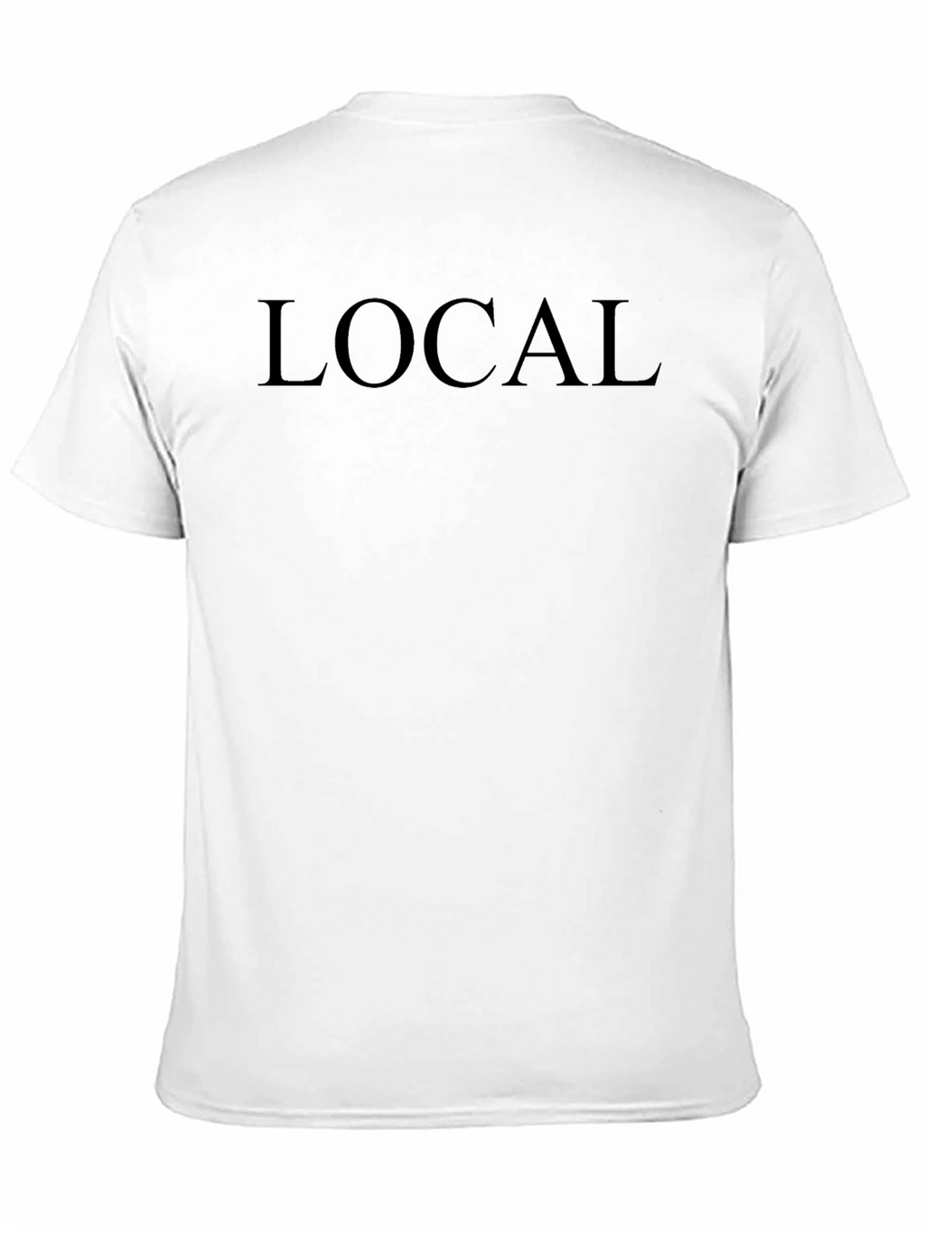 Mens Black LOCAL Graphic Tee - Casual Comfort