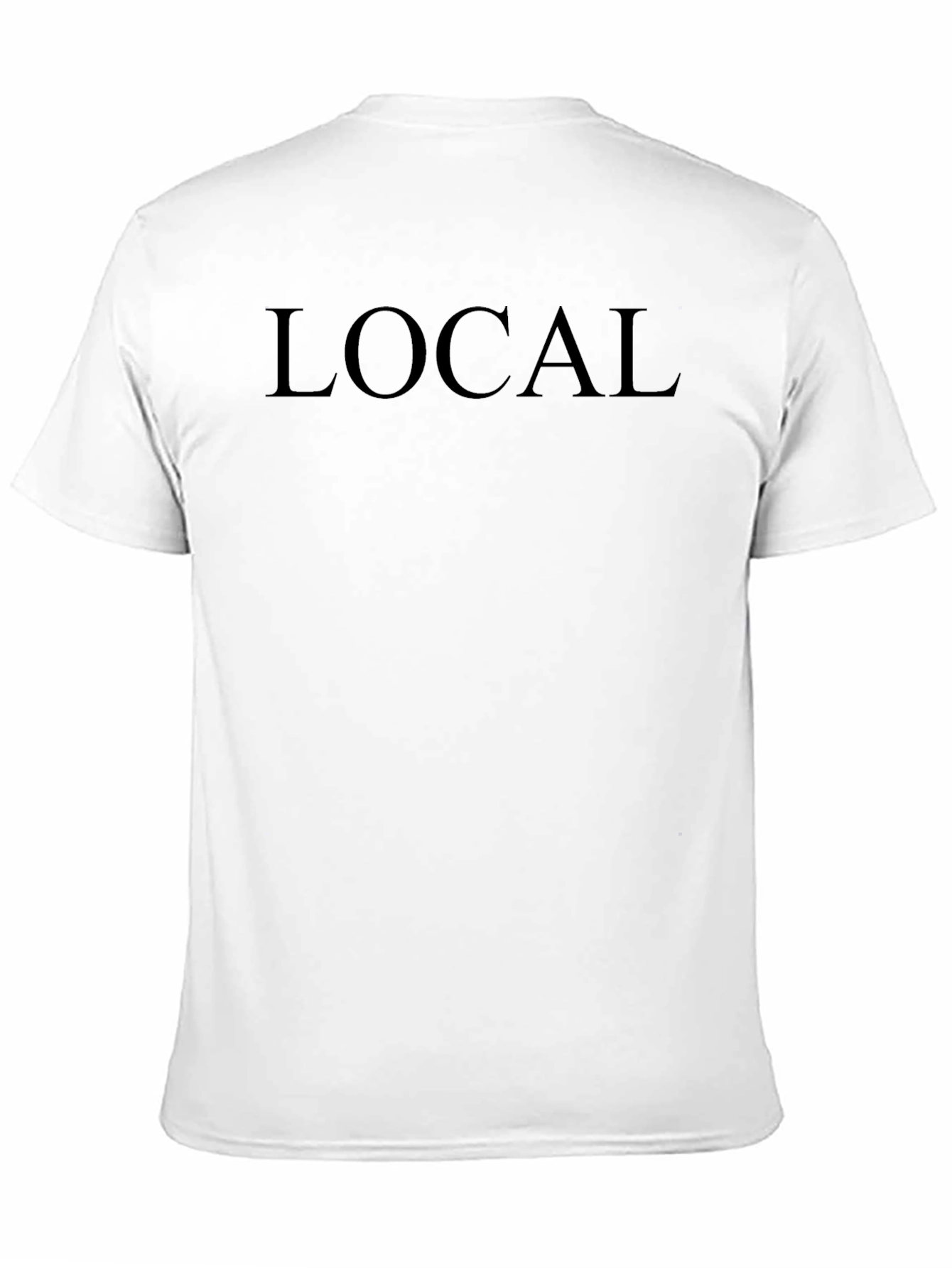 Mens Black LOCAL Graphic Tee - Casual Comfort