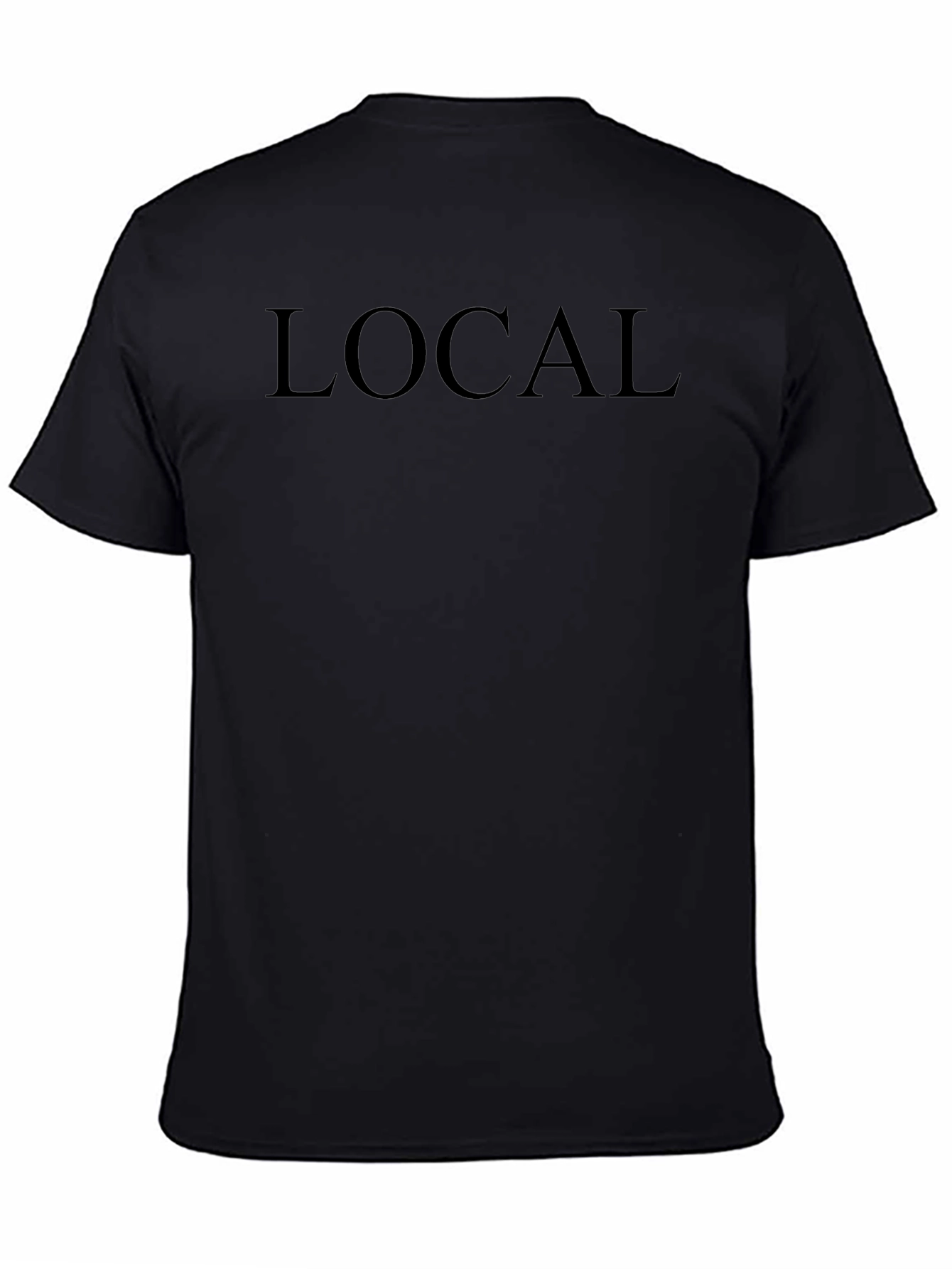 Mens Black LOCAL Graphic Tee - Casual Comfort