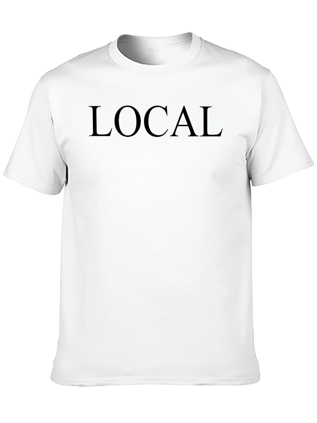Mens Black LOCAL Graphic Tee - Casual Comfort