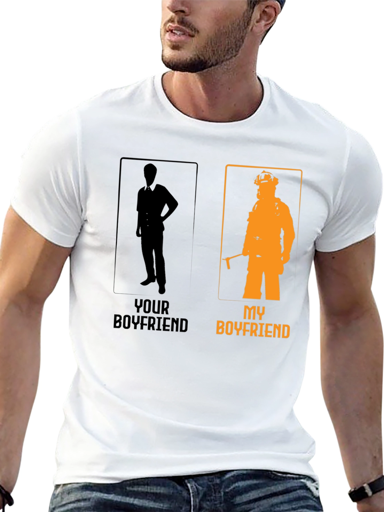 My Boyfriend Firefighter Graphic T-Shirt