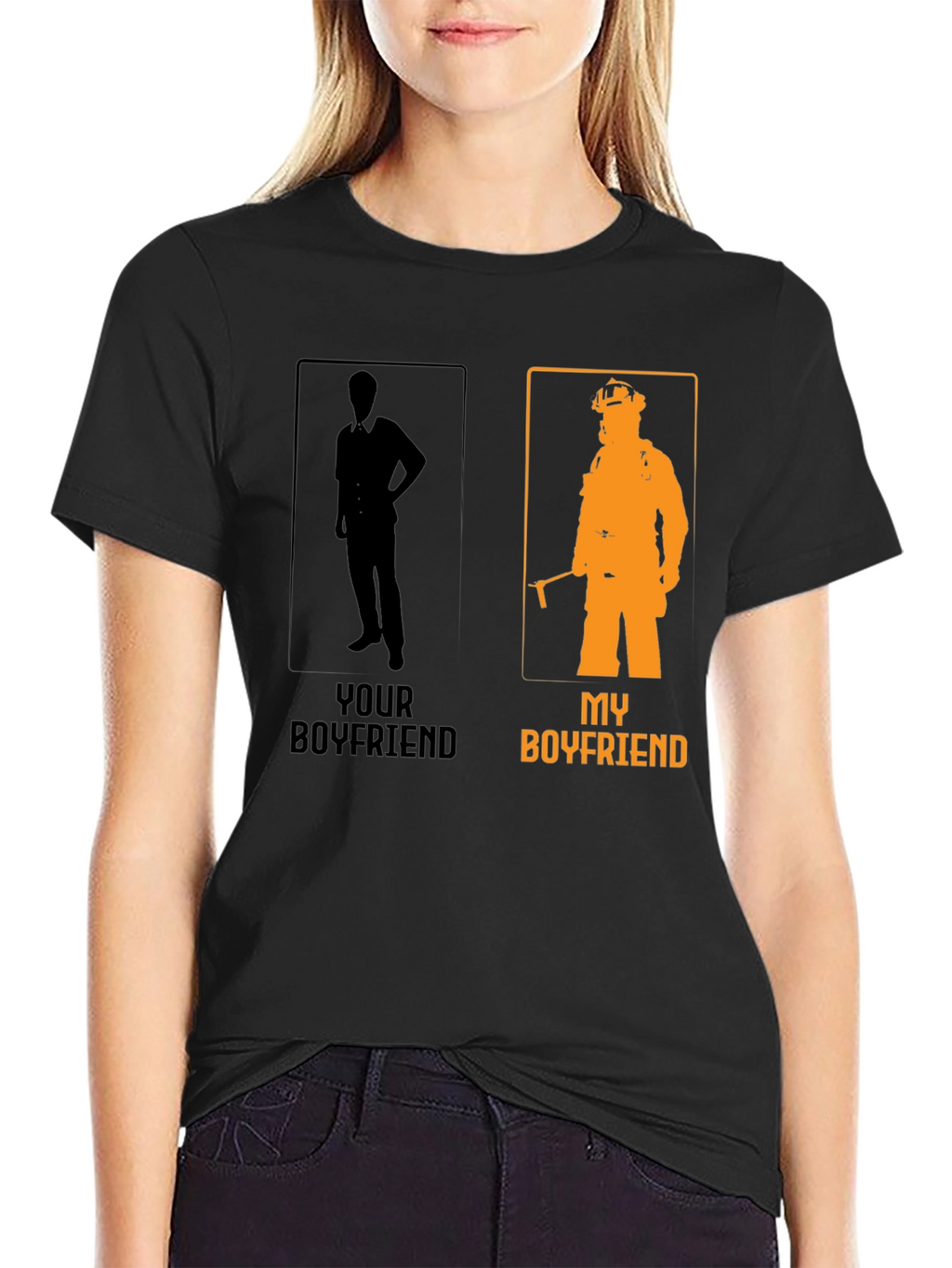 My Boyfriend Firefighter Graphic T-Shirt