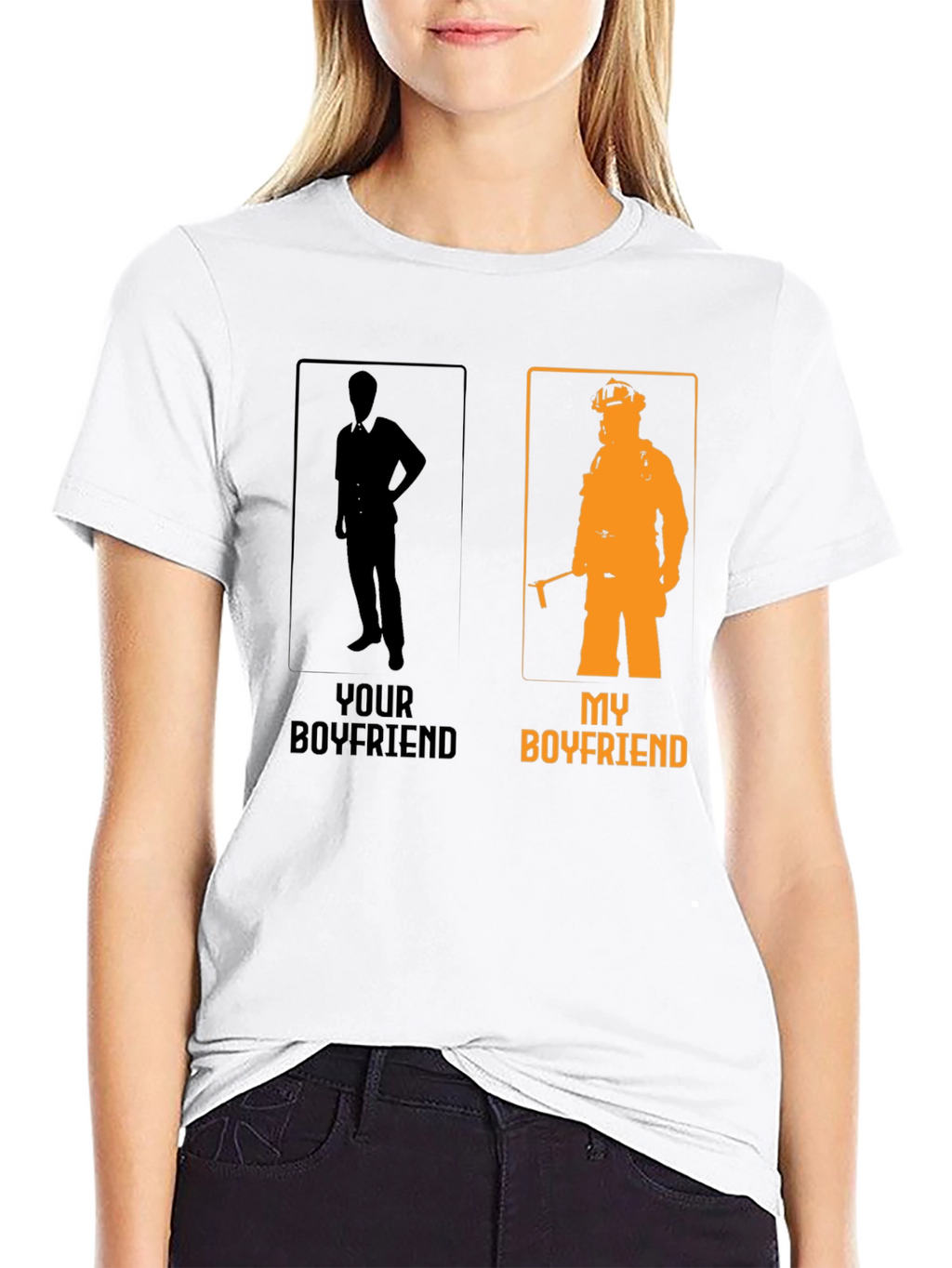 My Boyfriend Firefighter Graphic T-Shirt