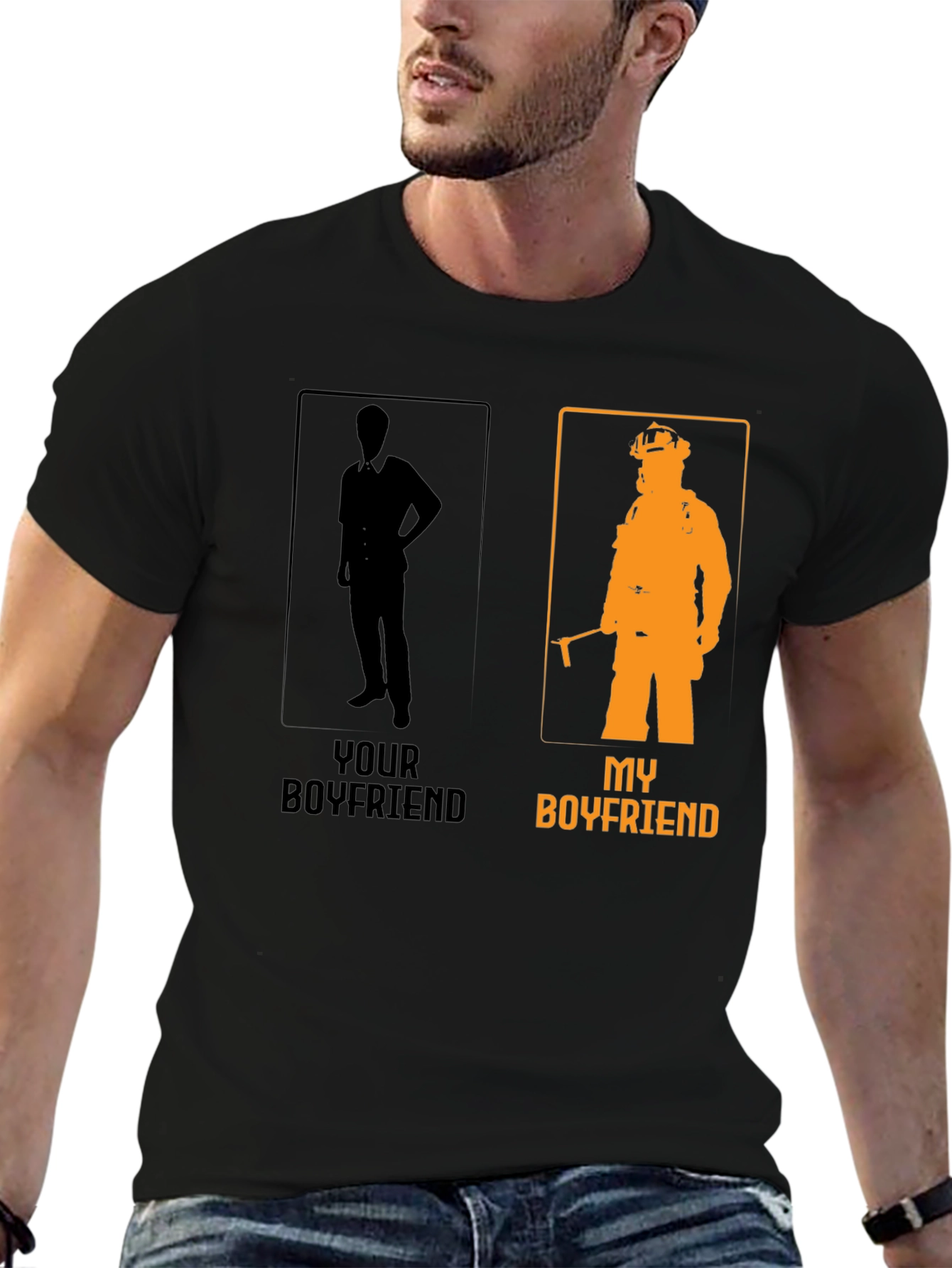 My Boyfriend Firefighter Graphic T-Shirt