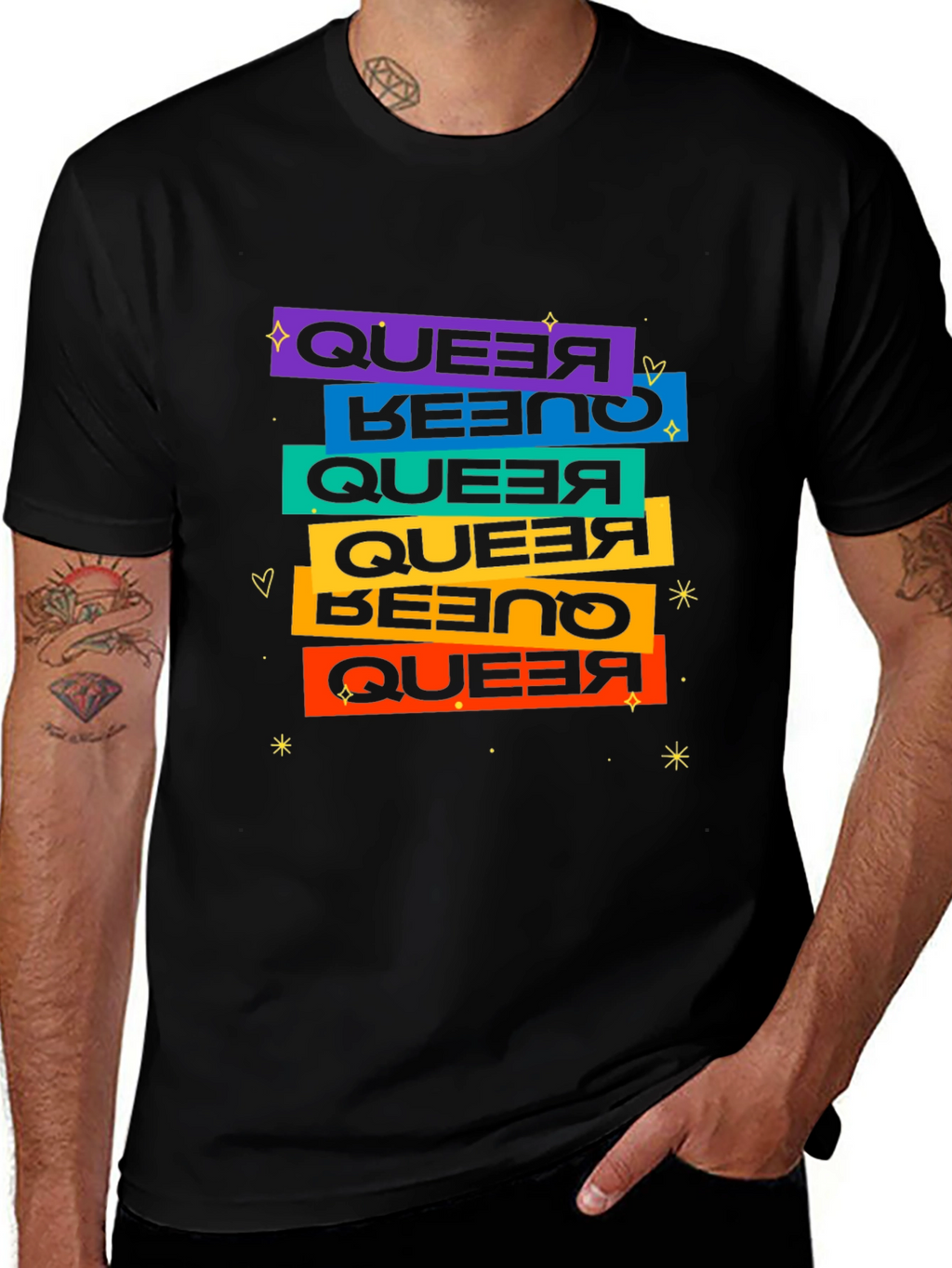 Queer Pride Retro T-Shirt