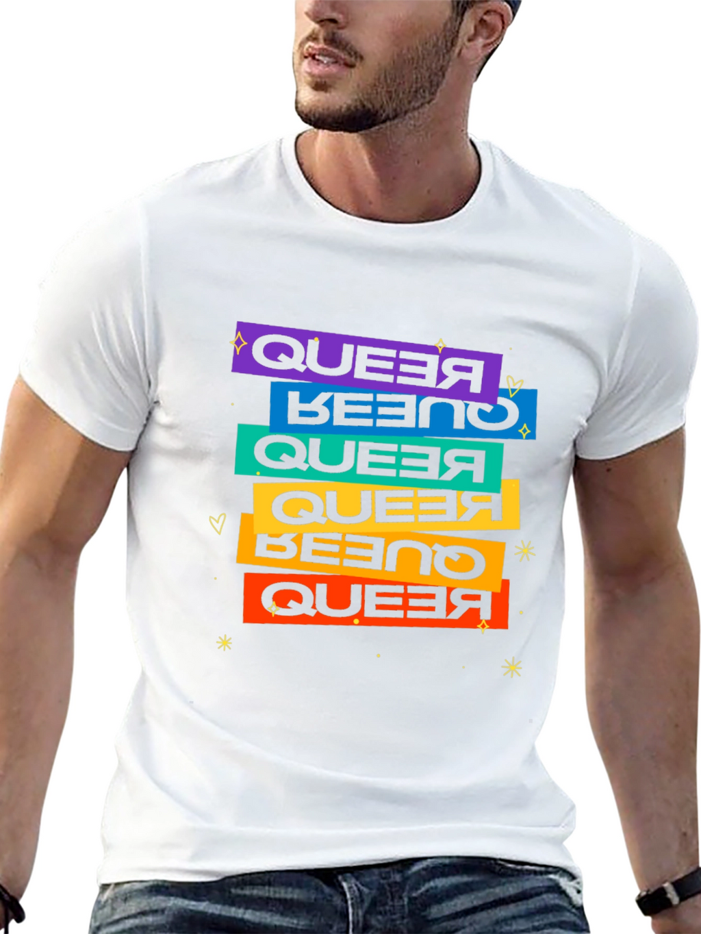 Queer Pride Retro T-Shirt