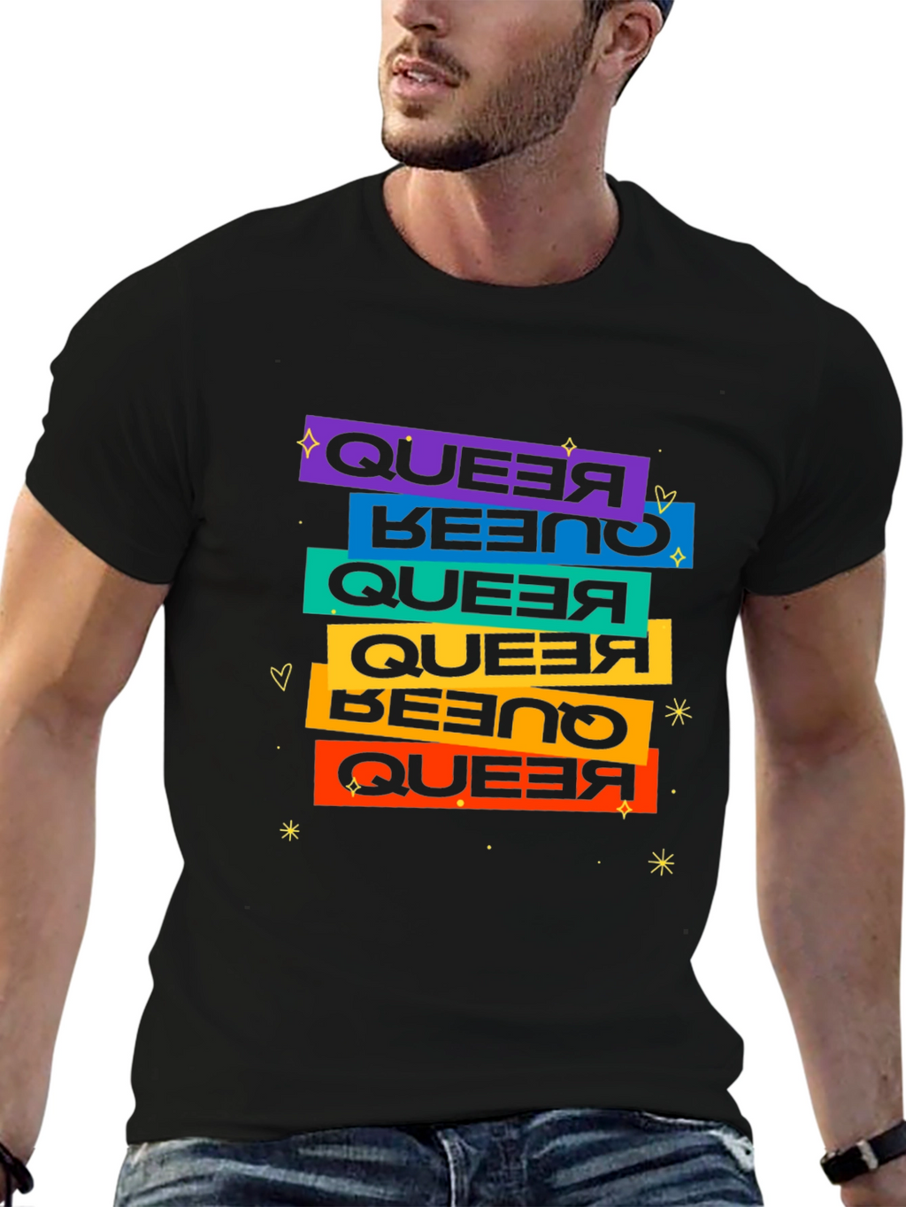 Queer Pride Retro T-Shirt