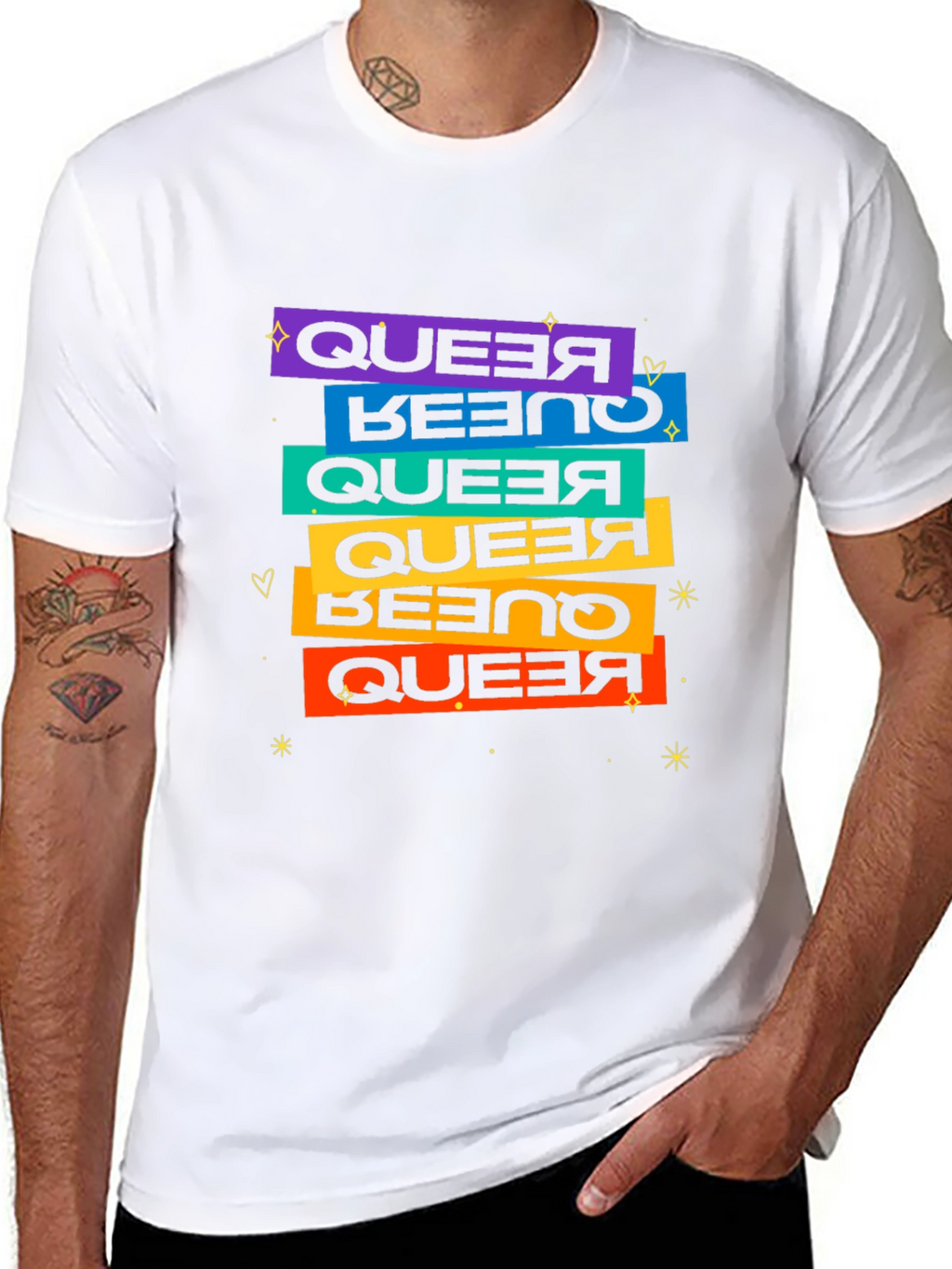 Queer Pride Retro T-Shirt
