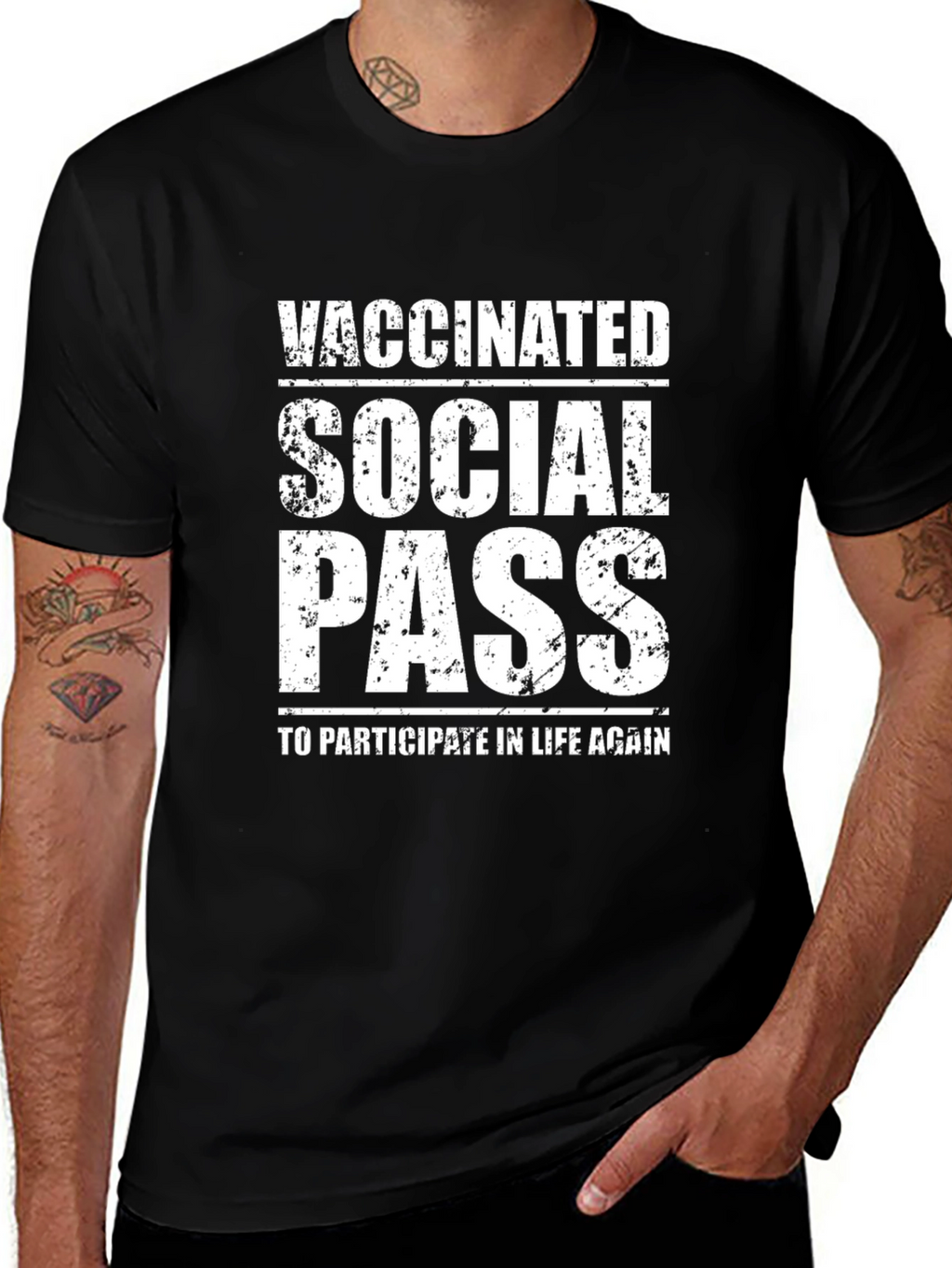 Vaccinated Social Pass T-Shirt