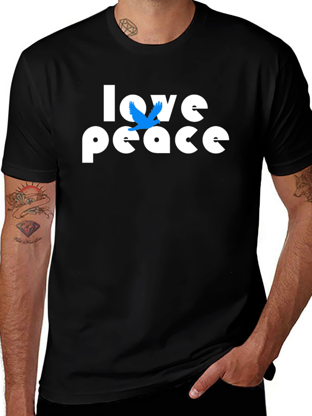 Love Peace Dove Graphic T-Shirt - Unisex