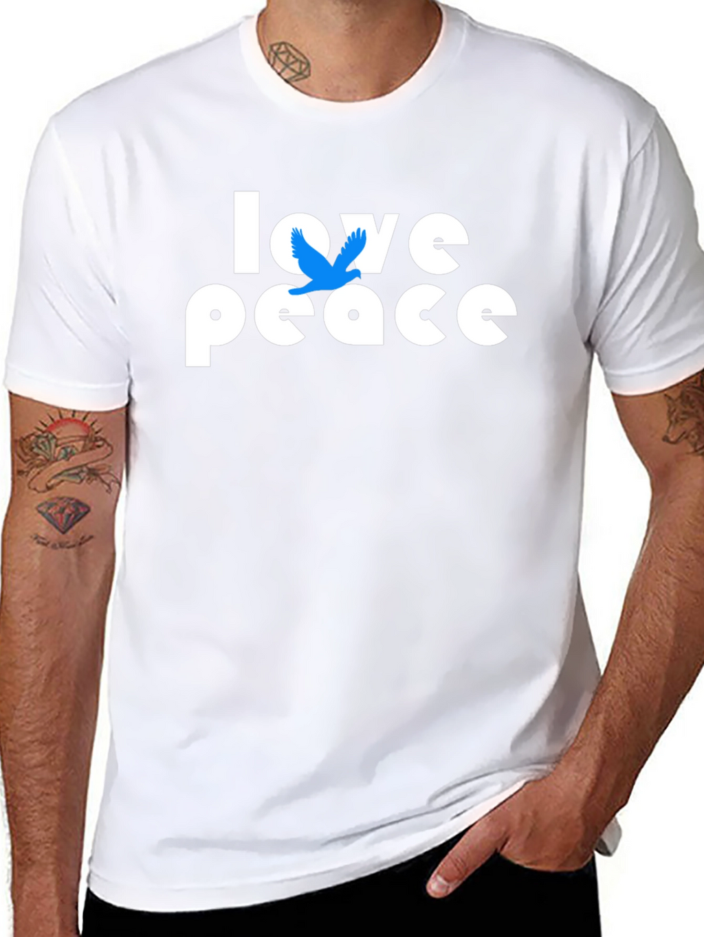 Love Peace Dove Graphic T-Shirt - Unisex