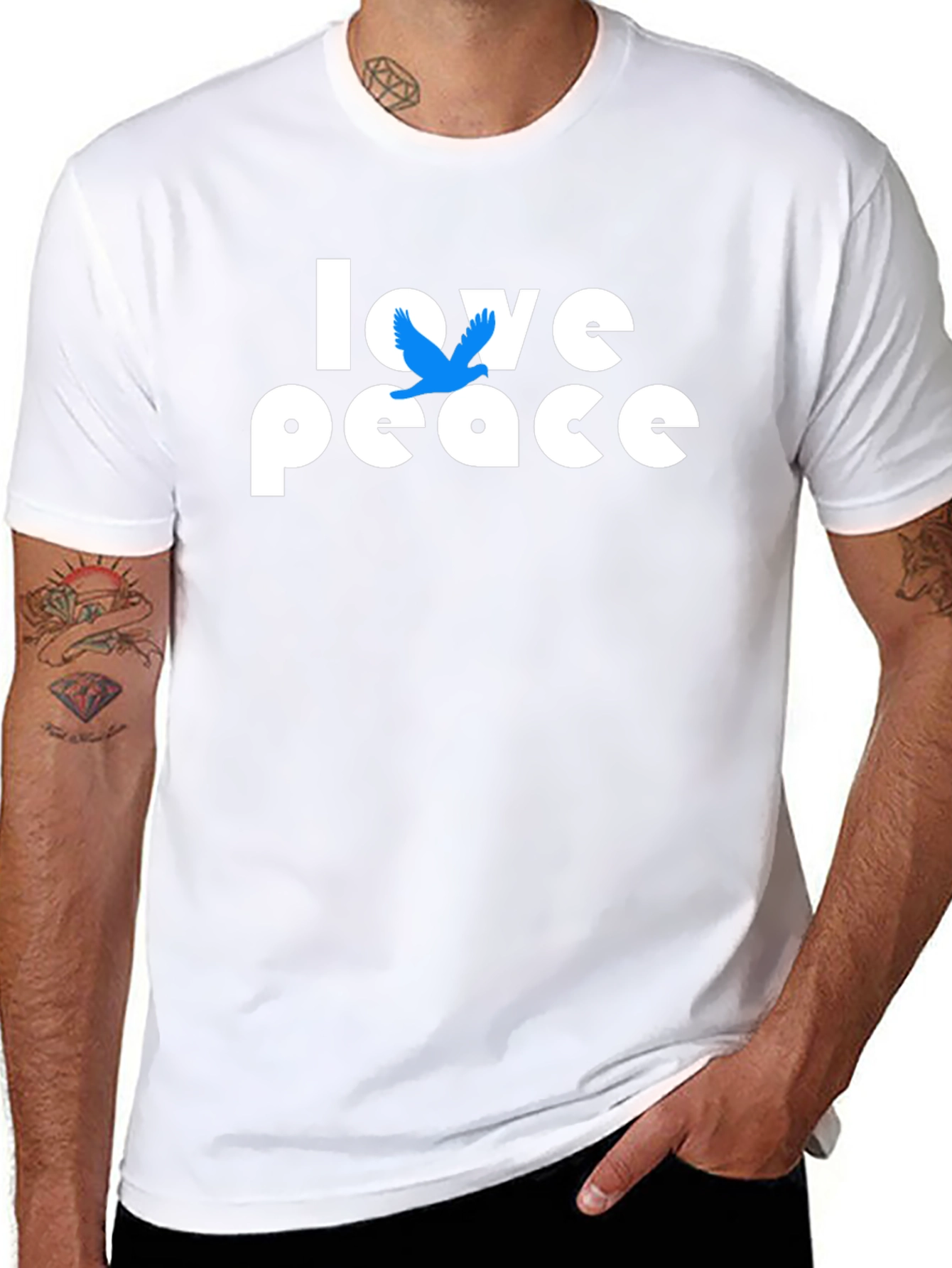 Love Peace Dove Graphic T-Shirt - Unisex