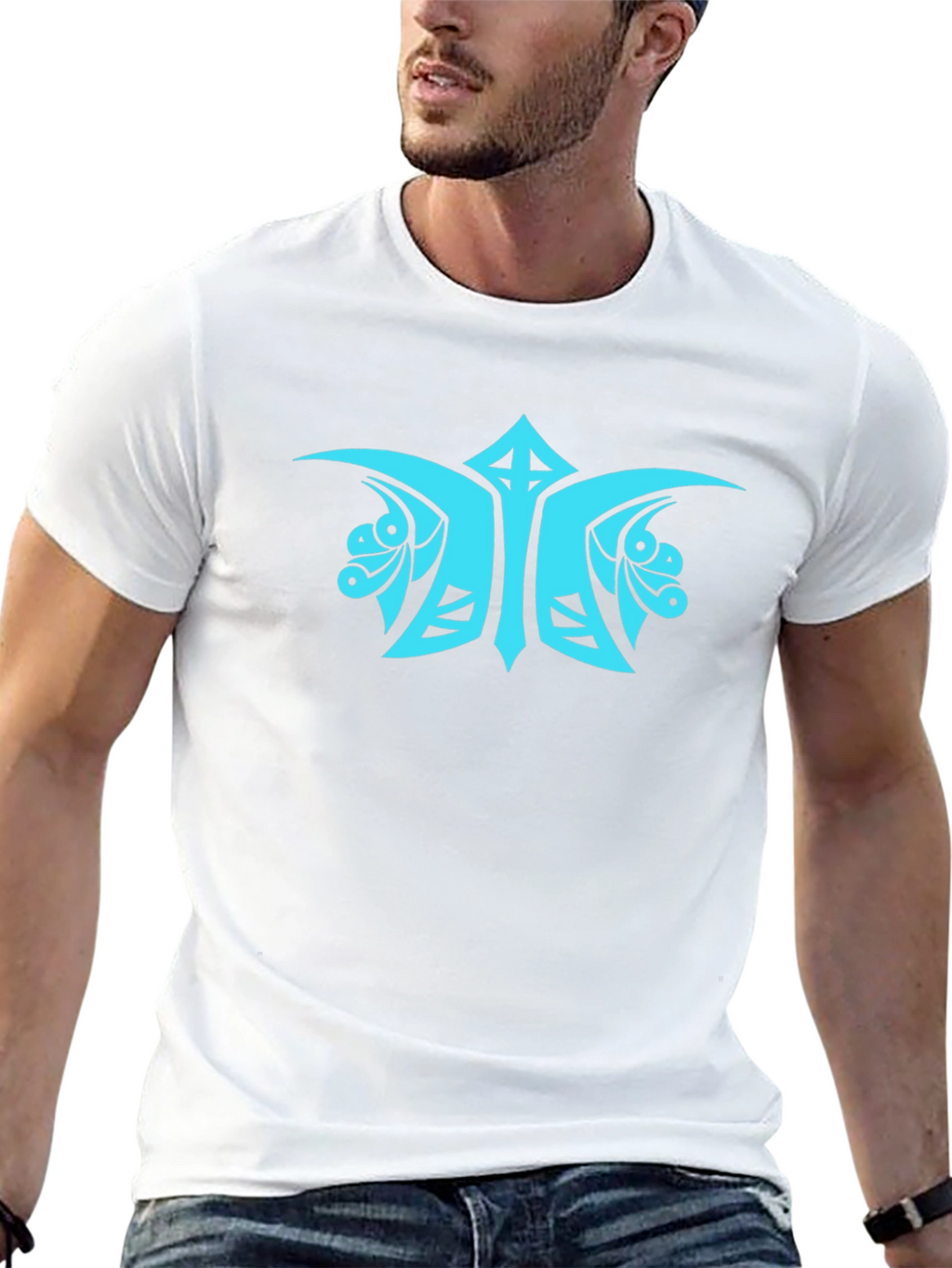 Unique Tribal Design Graphic T-Shirt