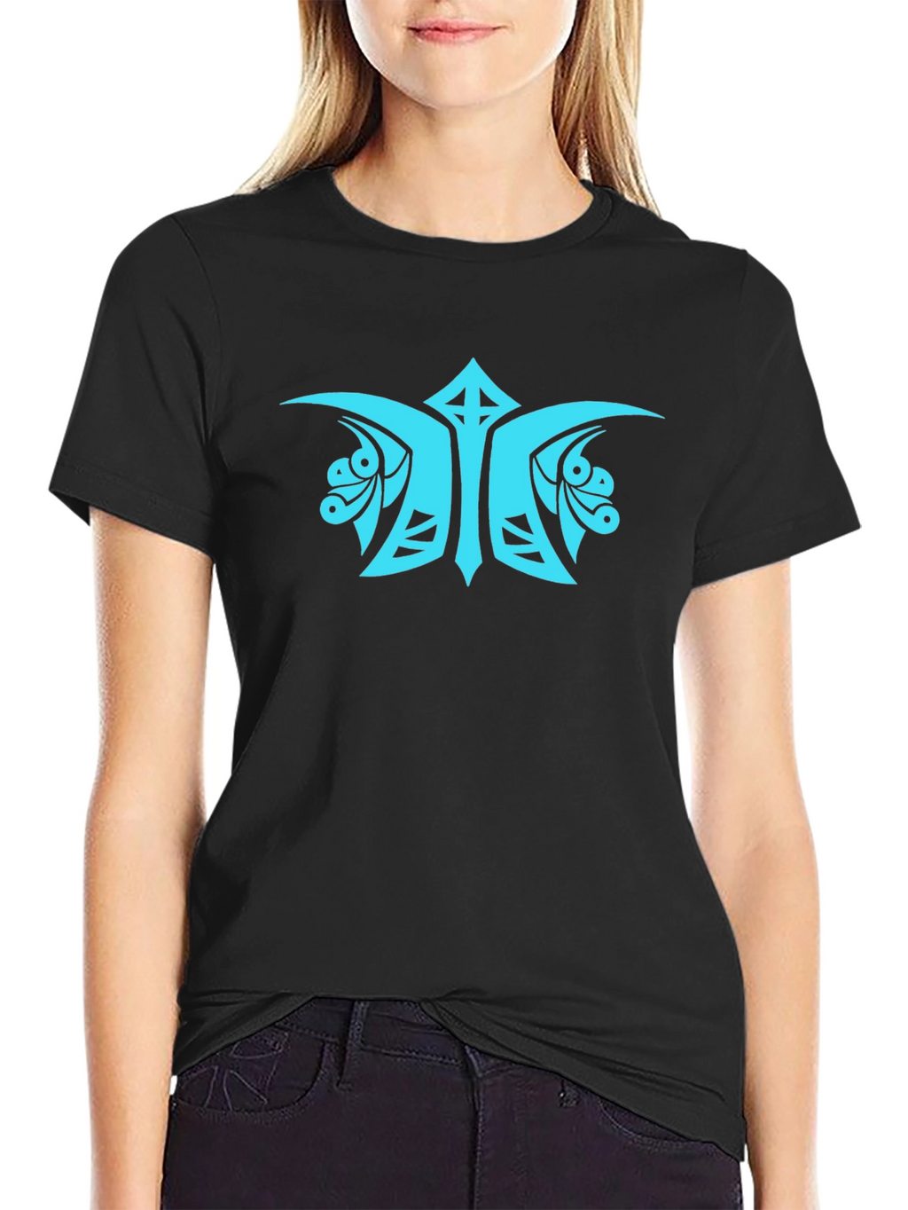 Unique Tribal Design Graphic T-Shirt