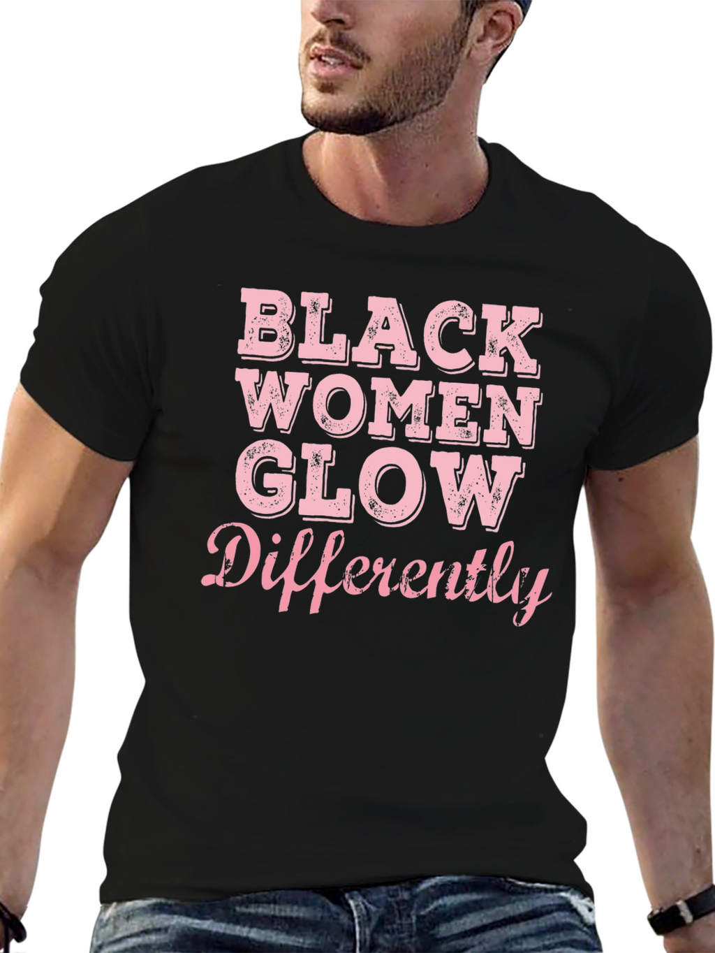 Black Women Glow Differently Graphic Tee