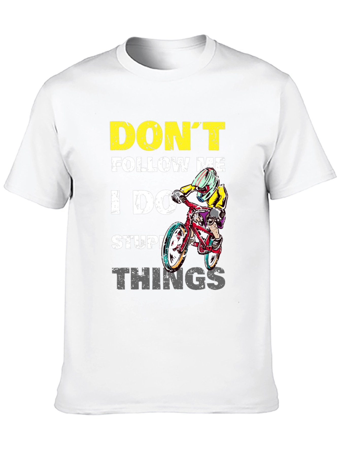 Dont Follow Me Biker Graphic Tee