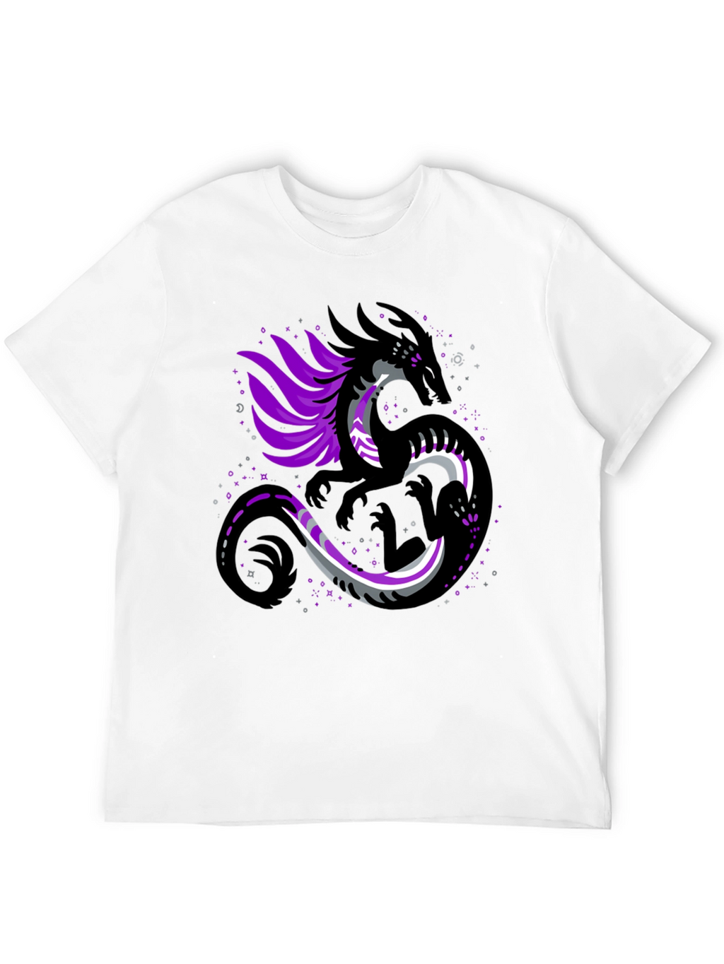 Asexual Pride Dragon Graphic Tee