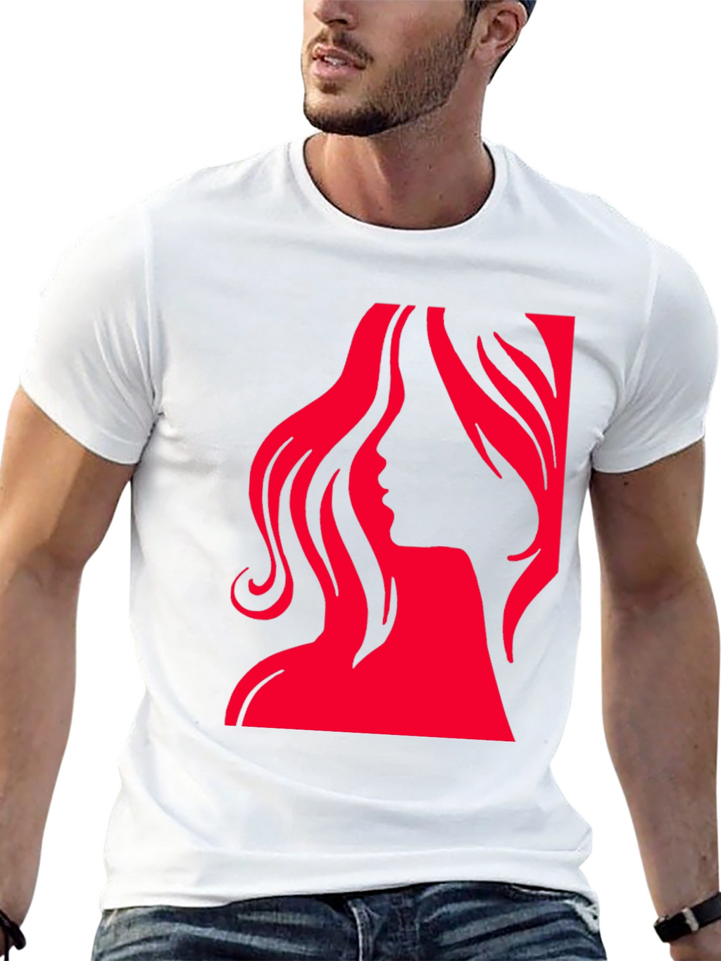 Silhouette Woman Graphic T-Shirt - Stylish & Bold