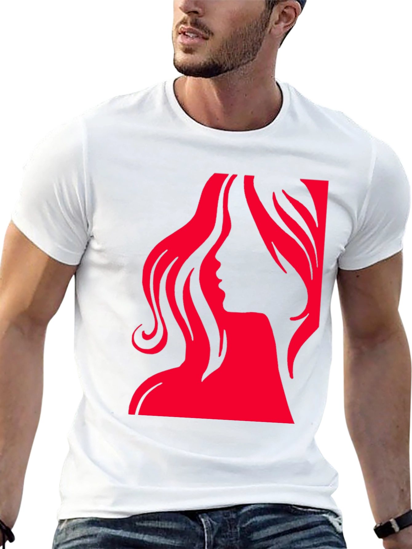 Silhouette Woman Graphic T-Shirt - Stylish & Bold