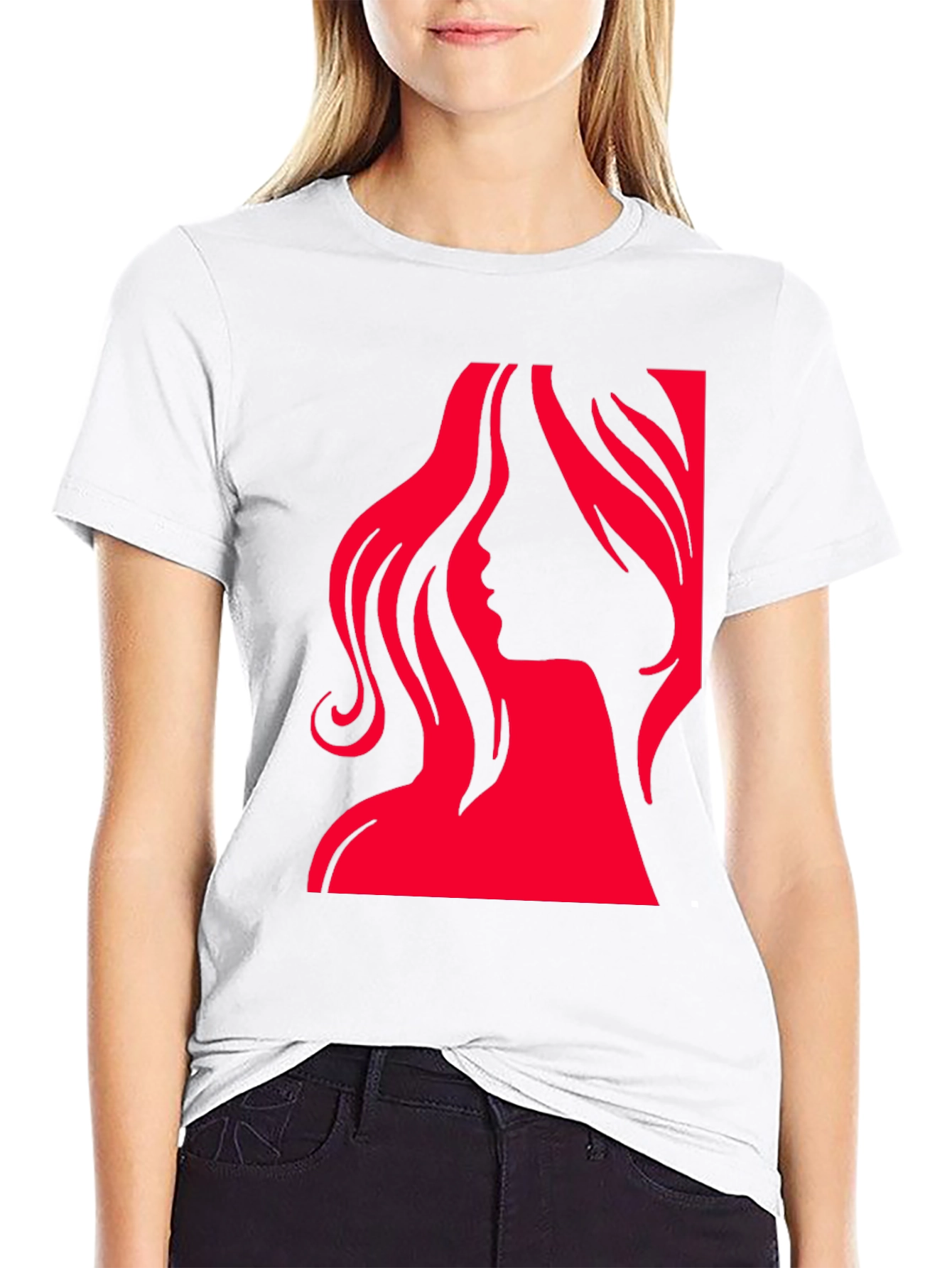 Silhouette Woman Graphic T-Shirt - Stylish & Bold