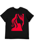 Silhouette Woman Graphic T-Shirt - Stylish & Bold