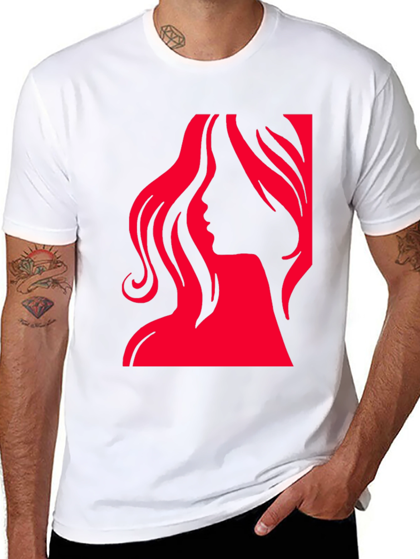 Silhouette Woman Graphic T-Shirt - Stylish & Bold
