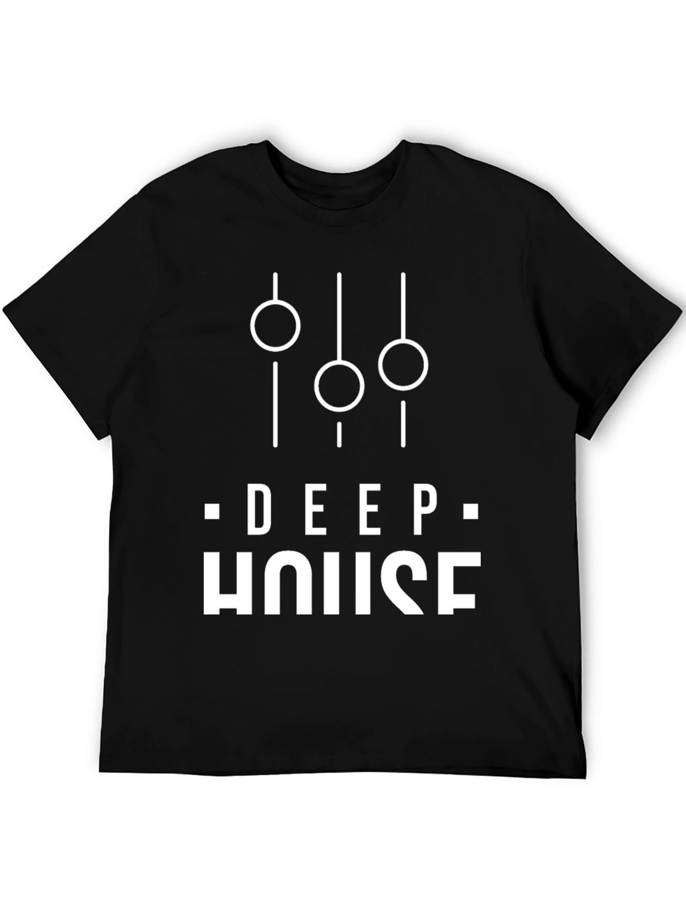Deep House Black Graphic Tee