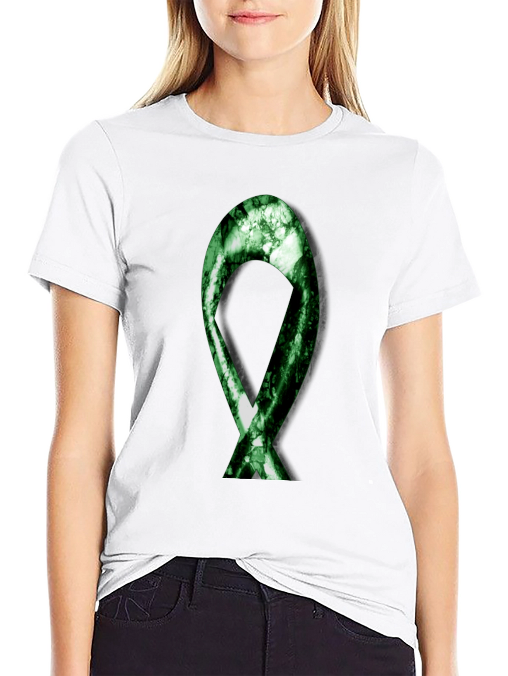 Green Ribbon Graphic T-Shirt - Support & Awareness
