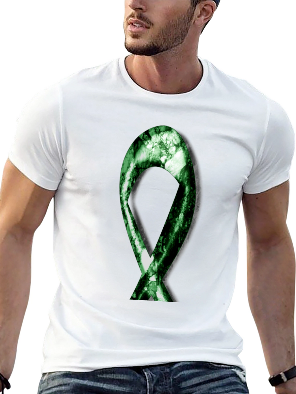 Green Ribbon Graphic T-Shirt - Support & Awareness
