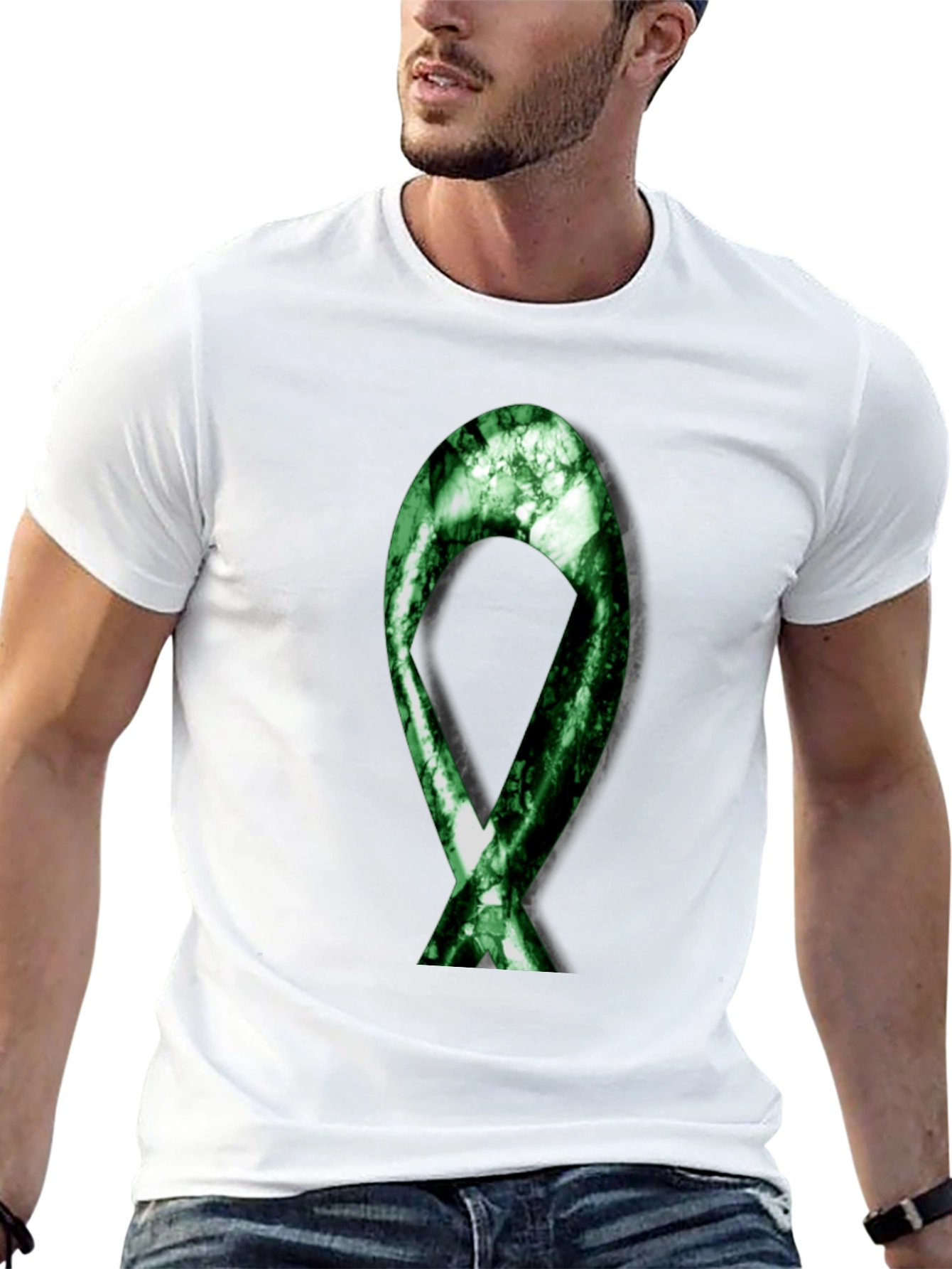 Green Ribbon Graphic T-Shirt - Support & Awareness