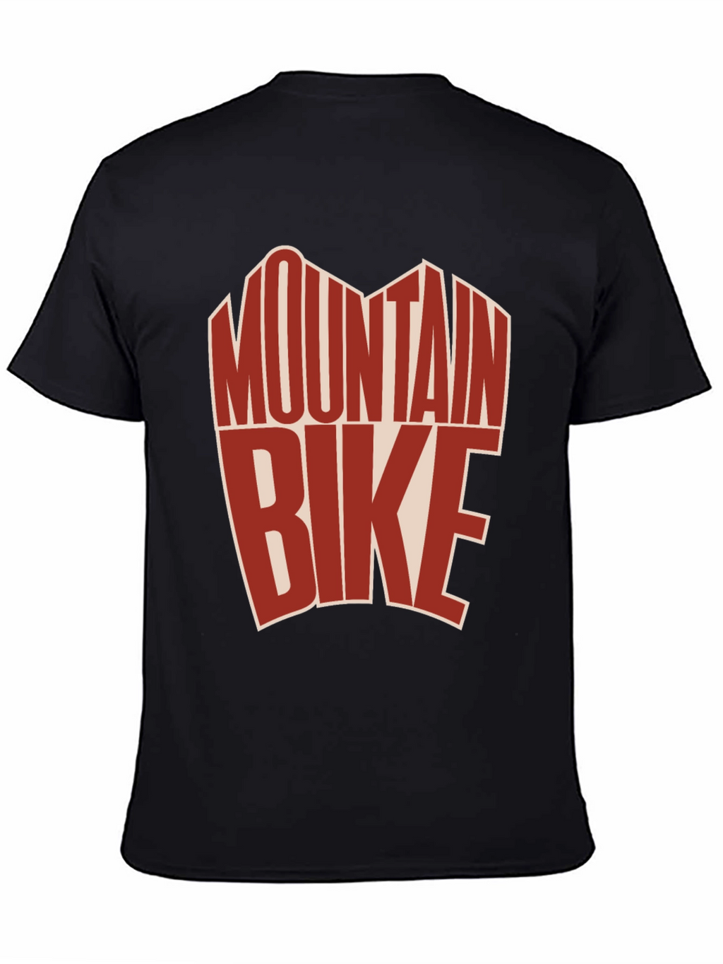 Mountain Bike Graphic Tee - Black Cotton T-Shirt