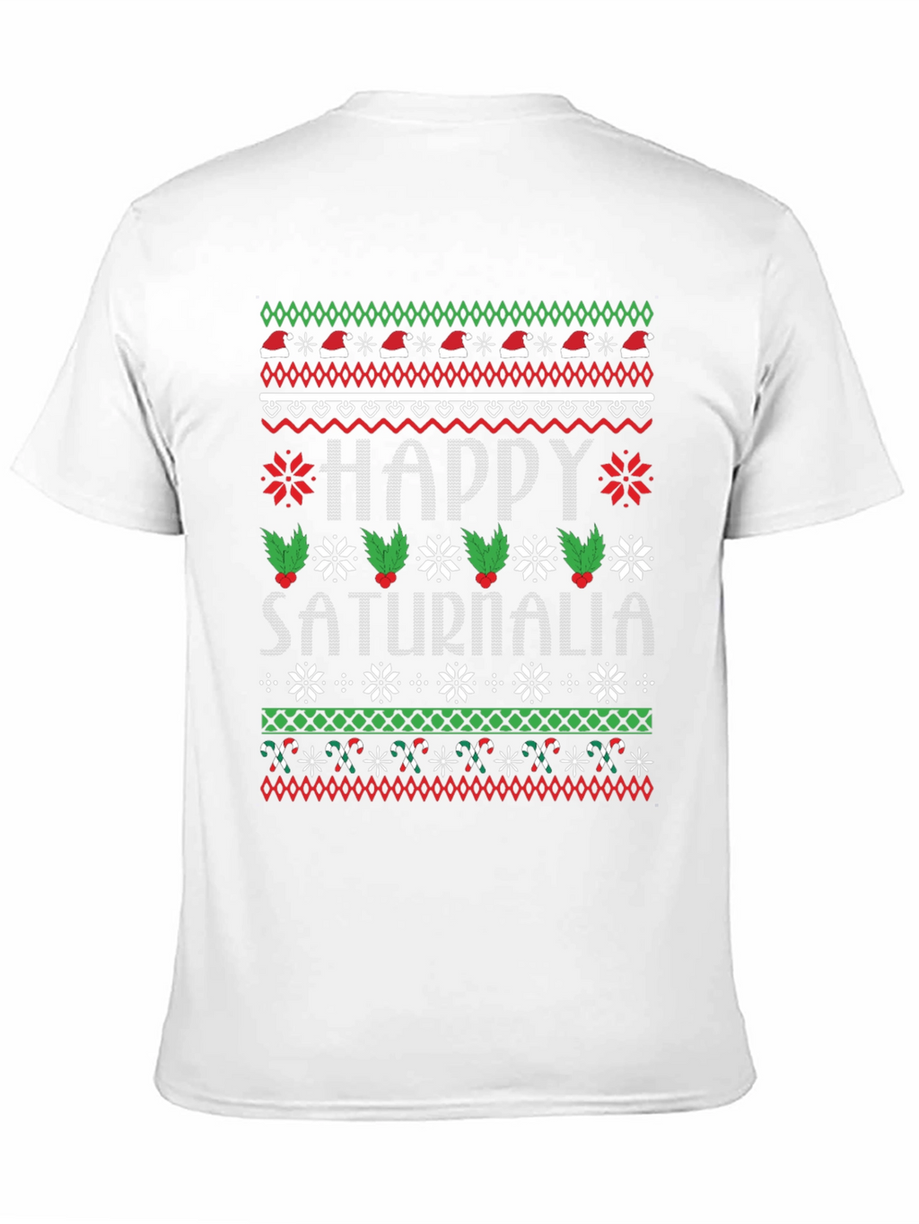 Happy Saturnalia Ugly Christmas Sweater Style T-Shirt