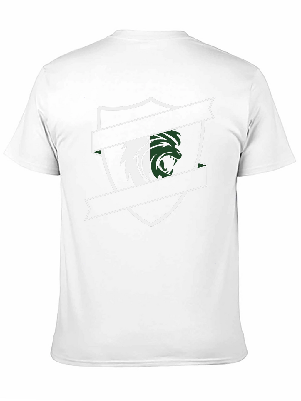 Mens Black Graphic Tee - Lion Crest Design