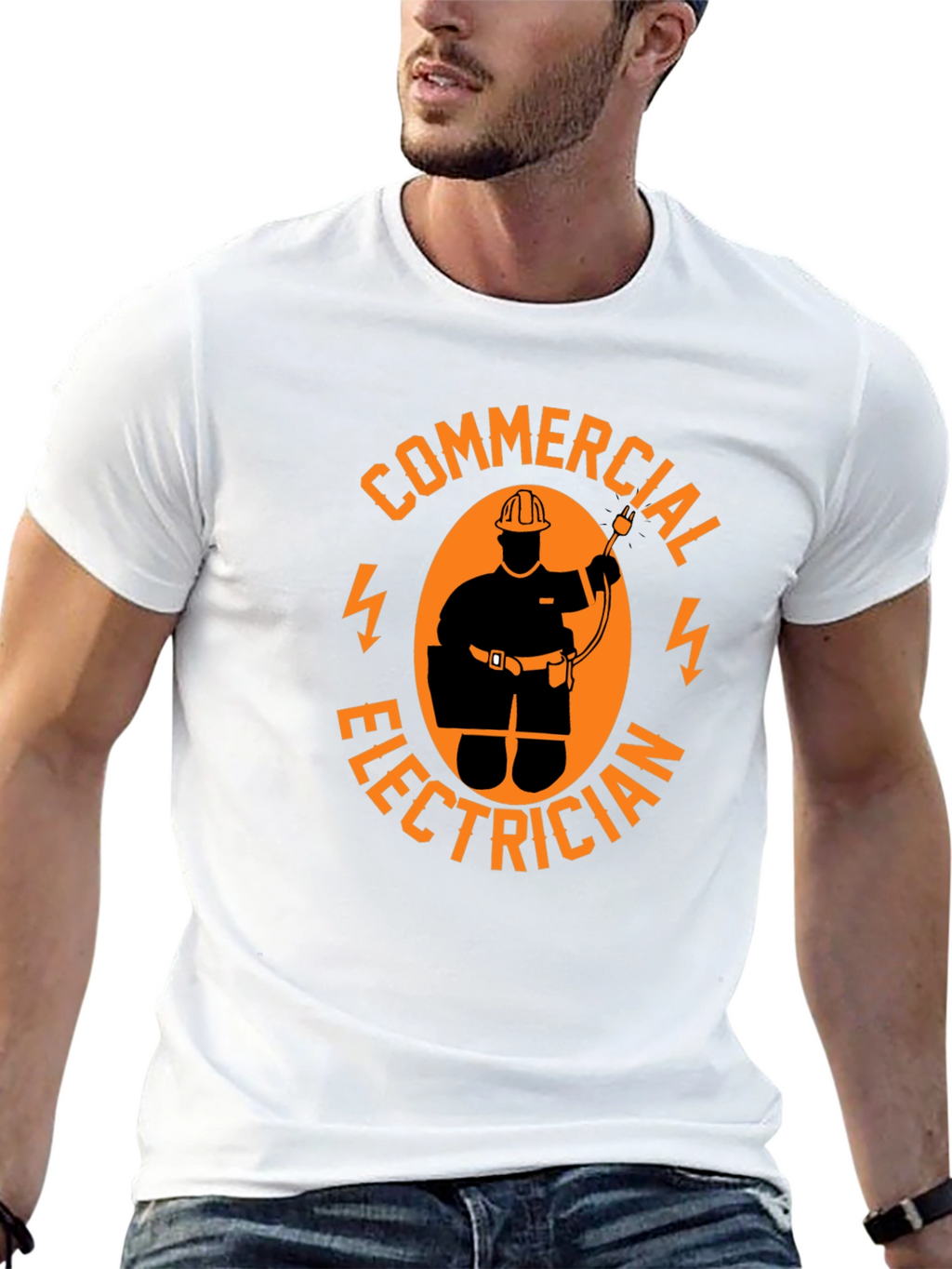 Commercial Electrician Black T-Shirt