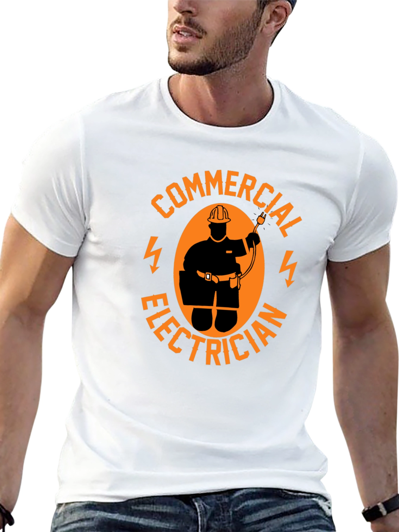 Commercial Electrician Black T-Shirt